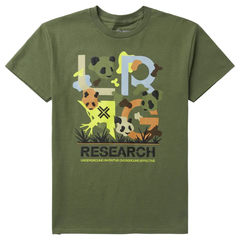 STACKED PANDA TEE - MILITARY sold by Lrg