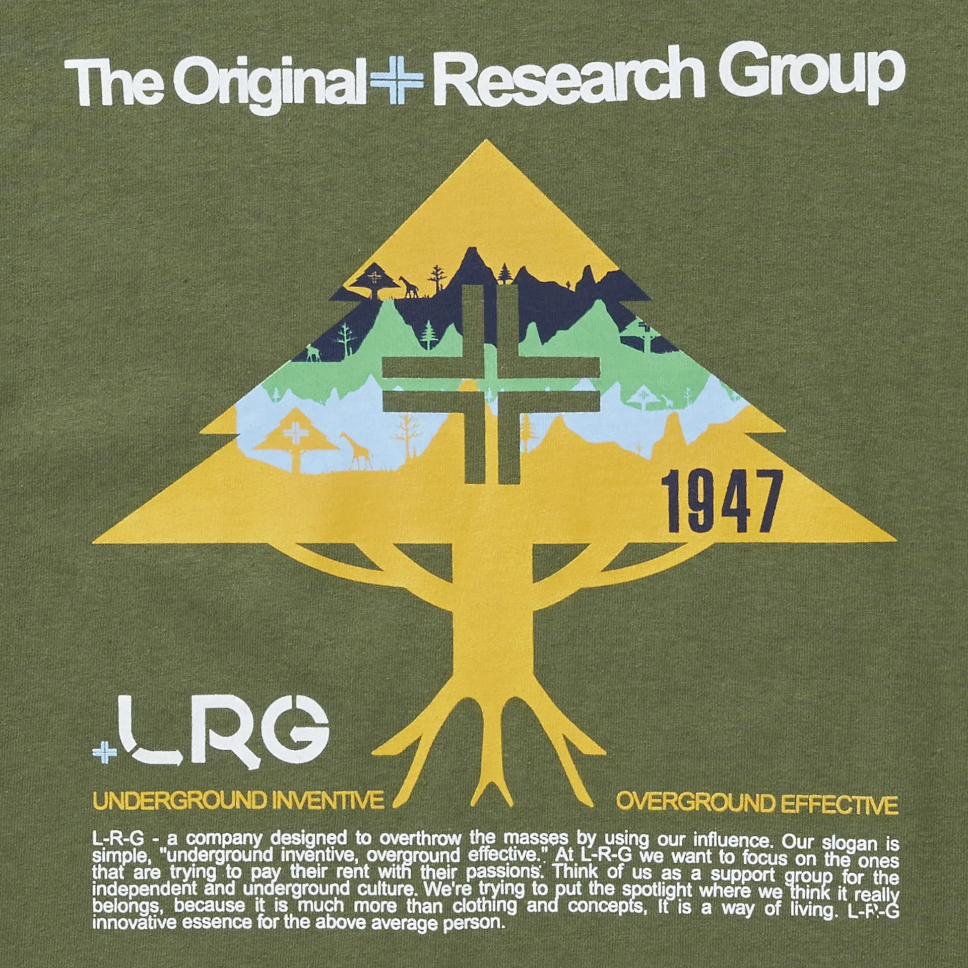 TRACKER TEE - MILITATY GREEN sold by Lrg product image thumbnail 2