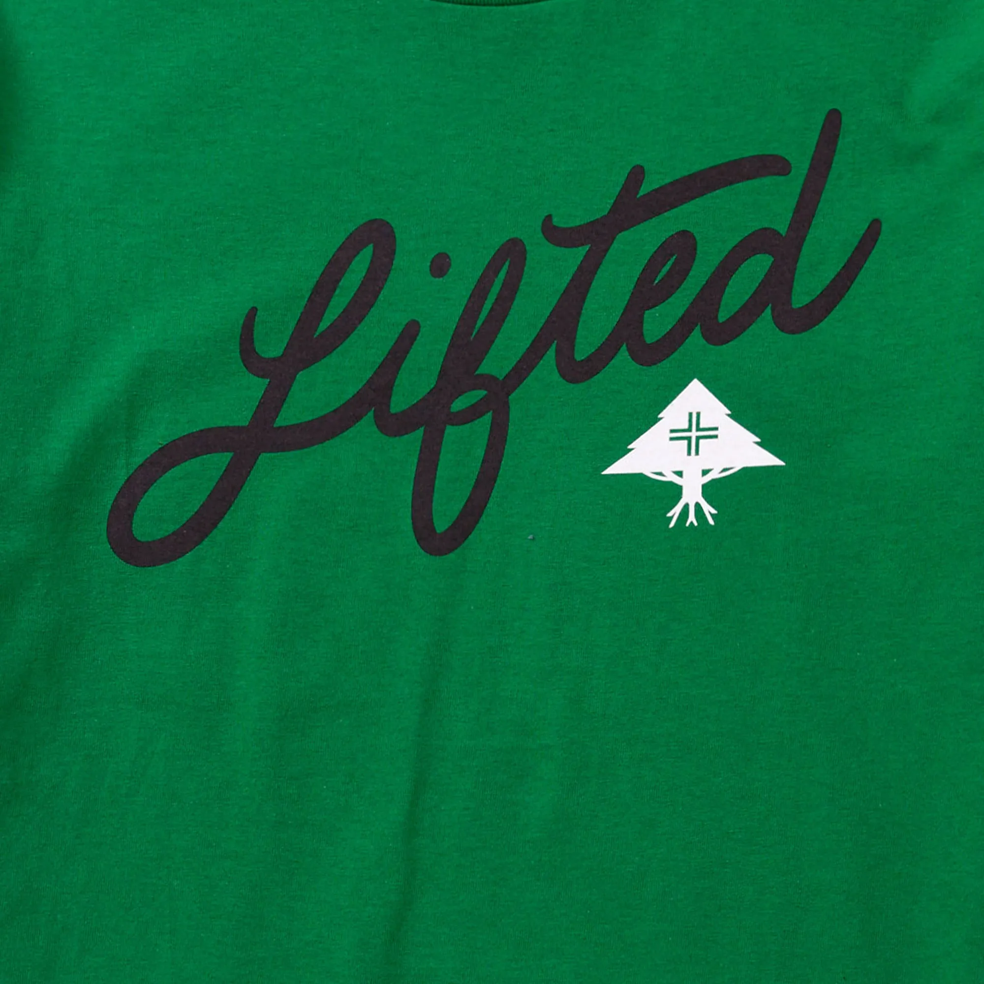 ANGLED SCRIPT TEE - KELLY GREEN sold by Lrg product image thumbnail 2
