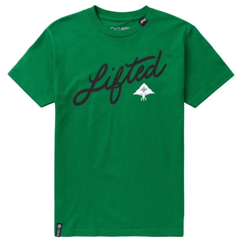 ANGLED SCRIPT TEE - KELLY GREEN sold by Lrg