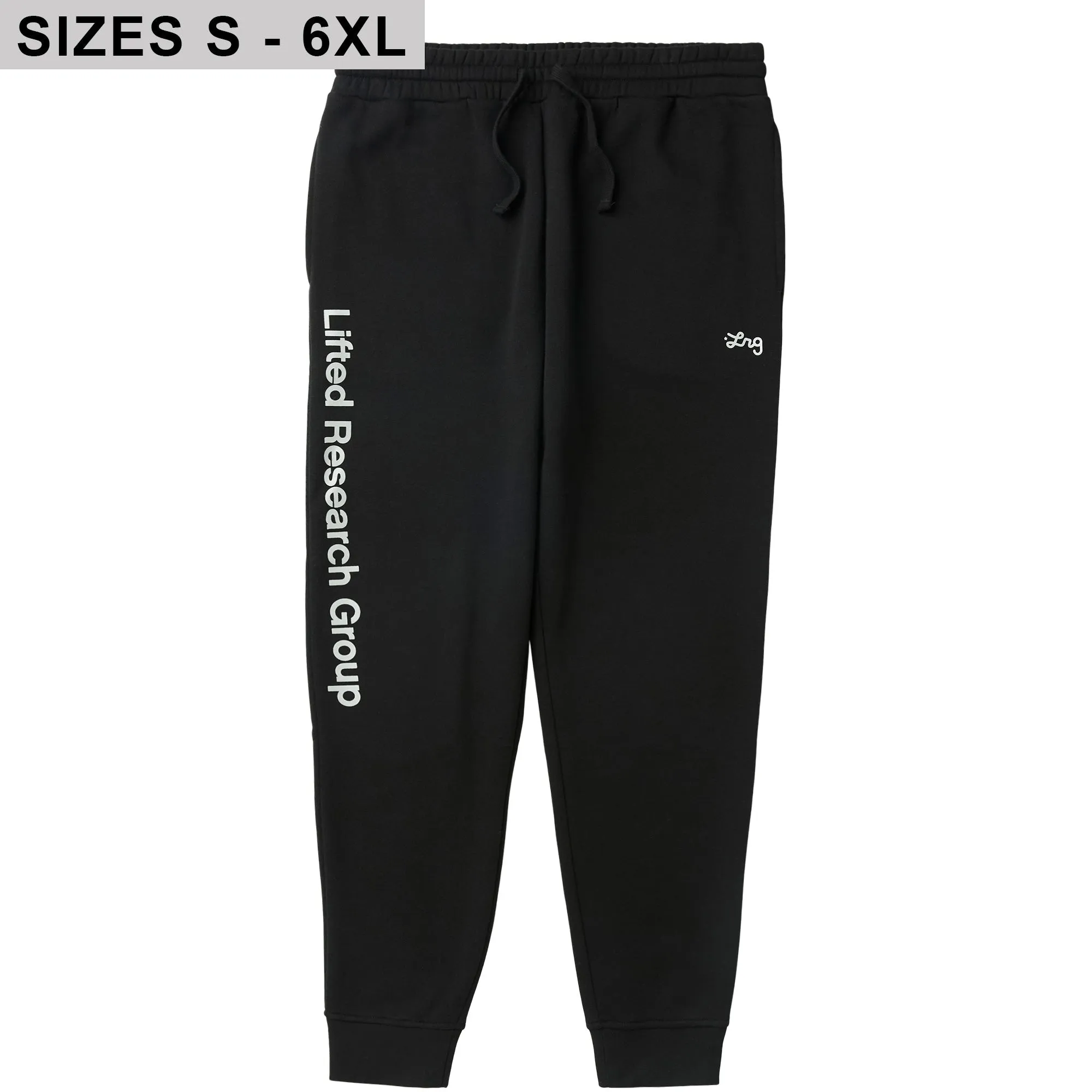 REFLECTIVE LIFTED SCRIPT JOGGER SWEATPANTS - BLACK sold by Lrg