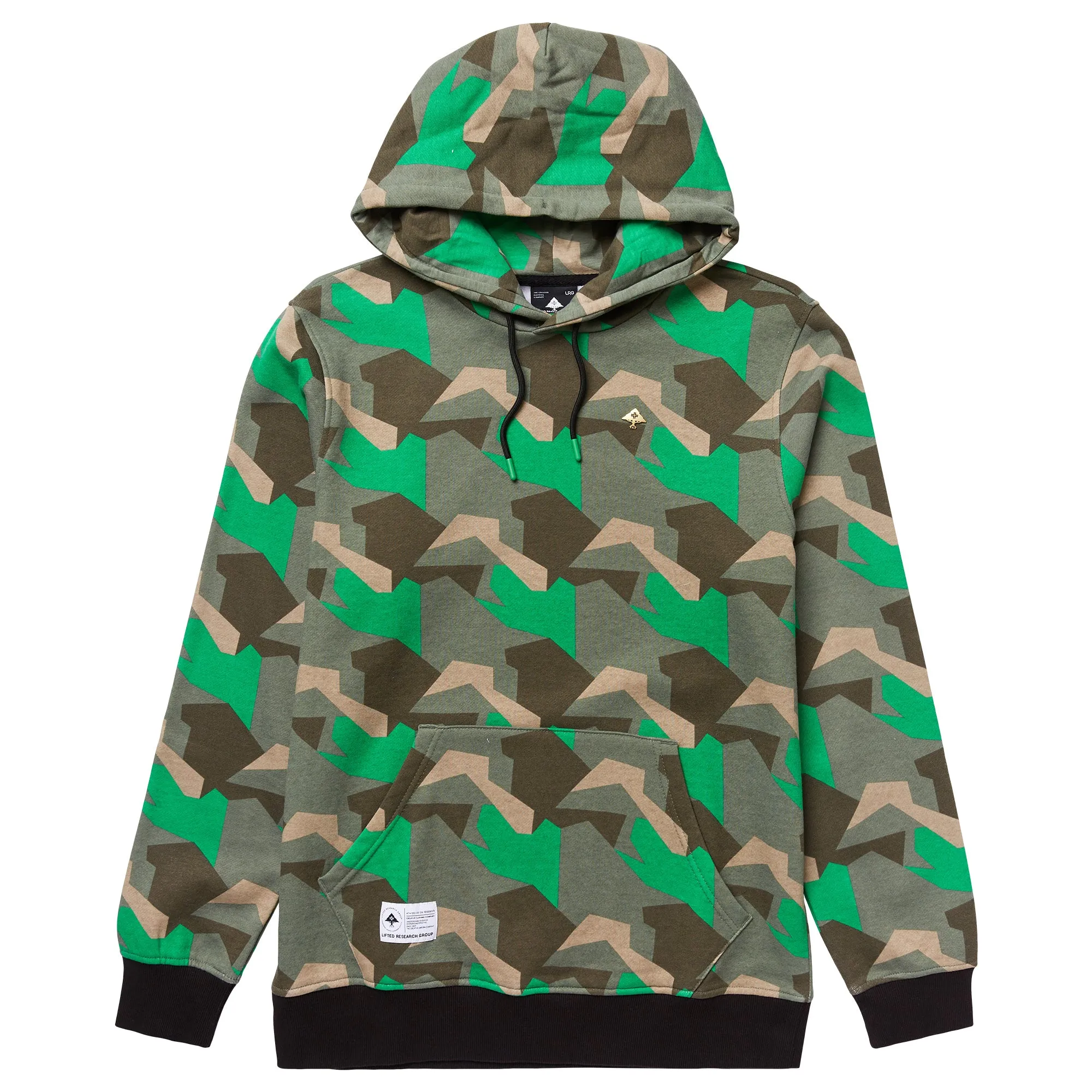 LIFTED GEO PULLOVER HOODIE - GREEN sold by Lrg