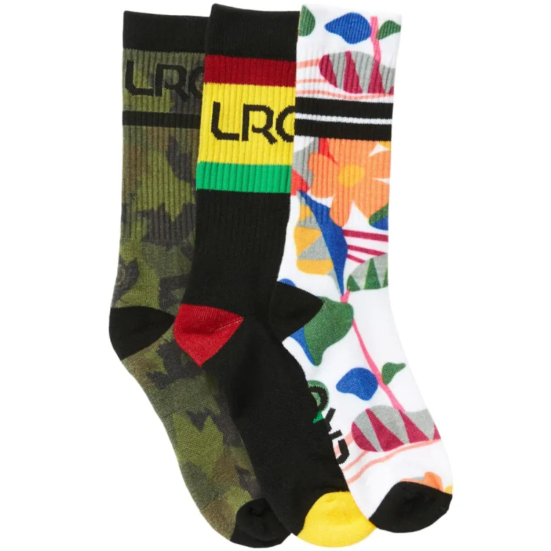 GEO CAMO SOCK 3 PACK - MULTI sold by Lrg