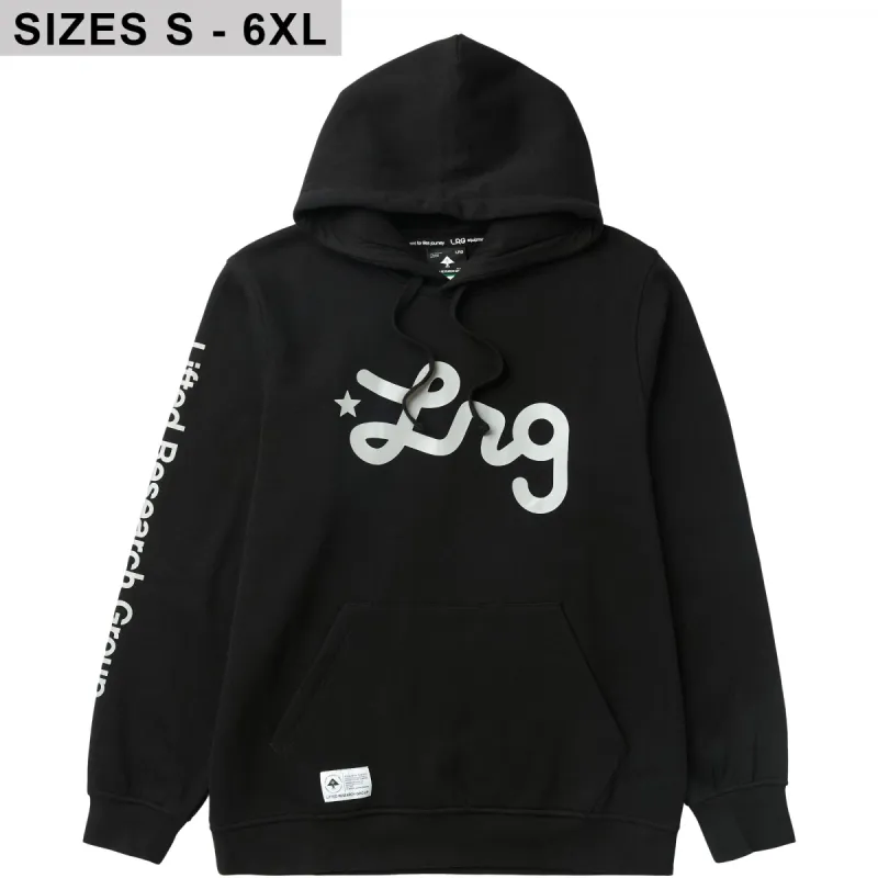 REFLECTIVE LIFTED SCRIPT PULLOVER HOODIE - BLACK sold by Lrg
