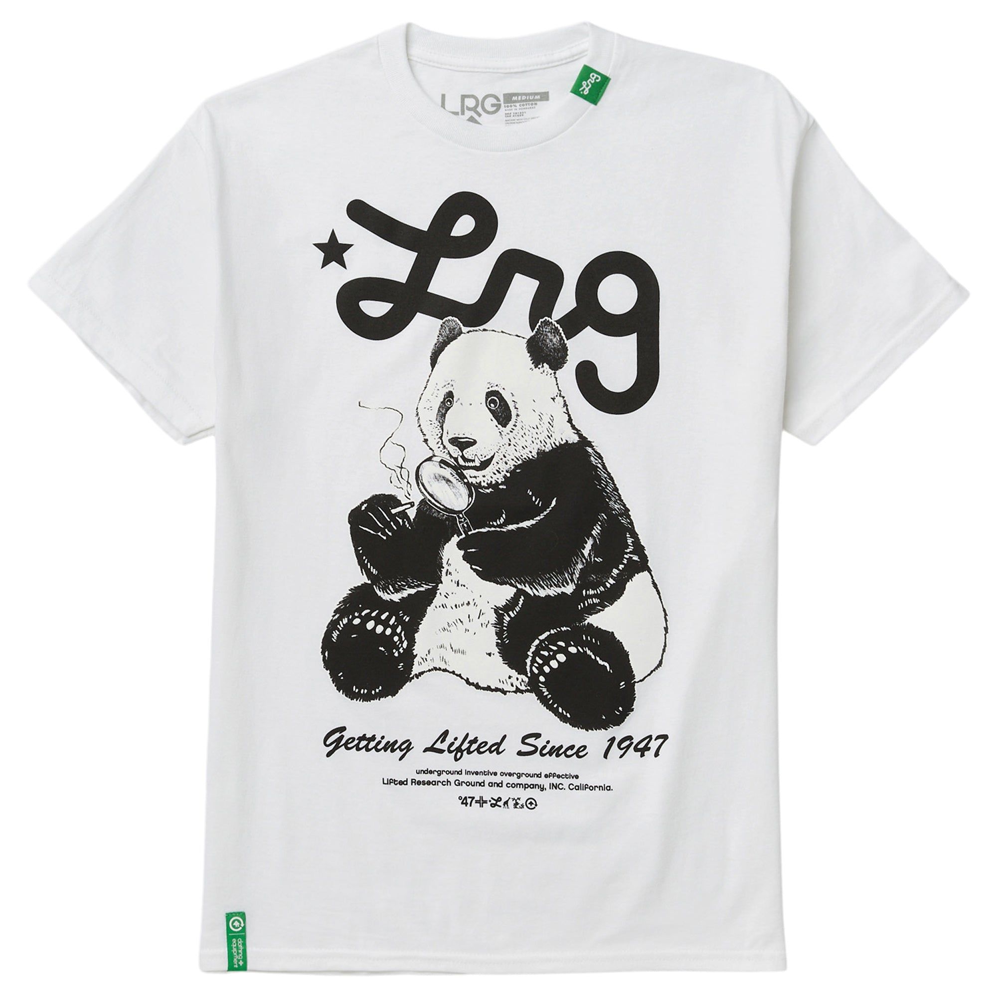 PANDA MAG LITE TEE - WHITE sold by Lrg