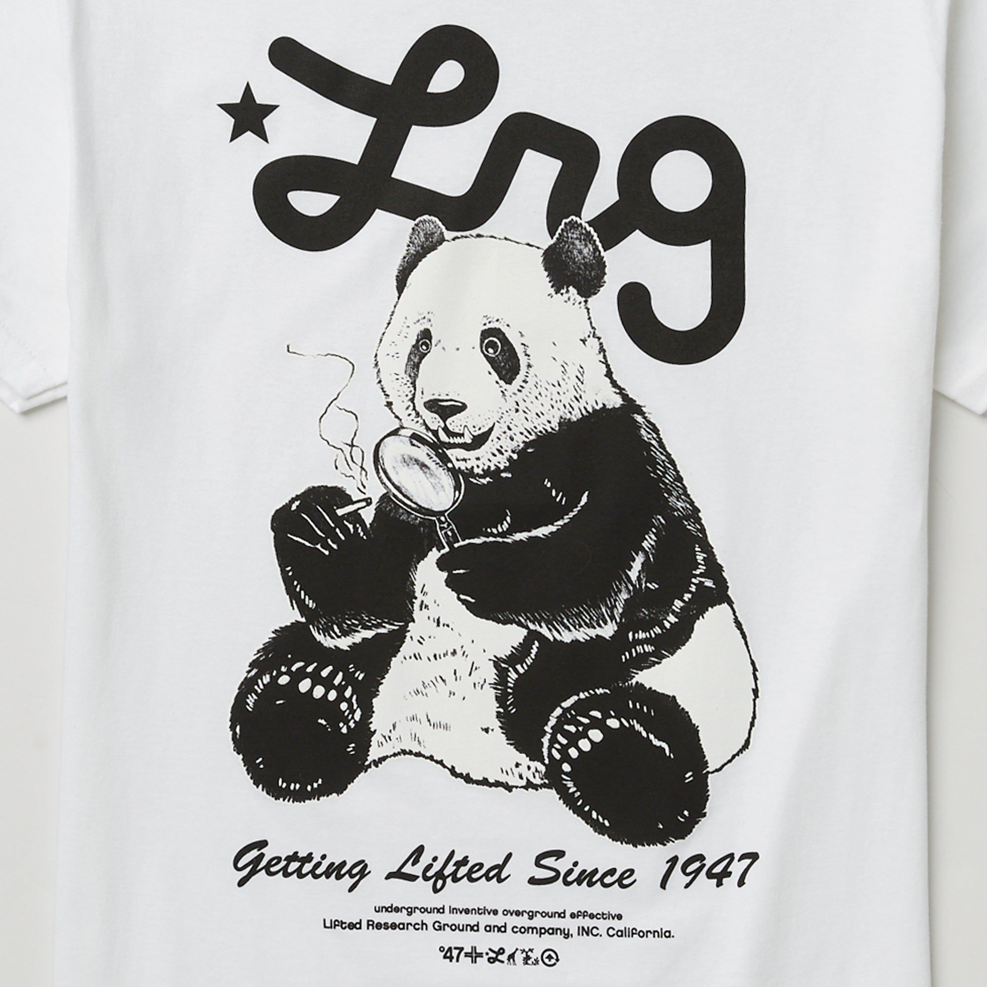 PANDA MAG LITE TEE - WHITE sold by Lrg product image thumbnail 2
