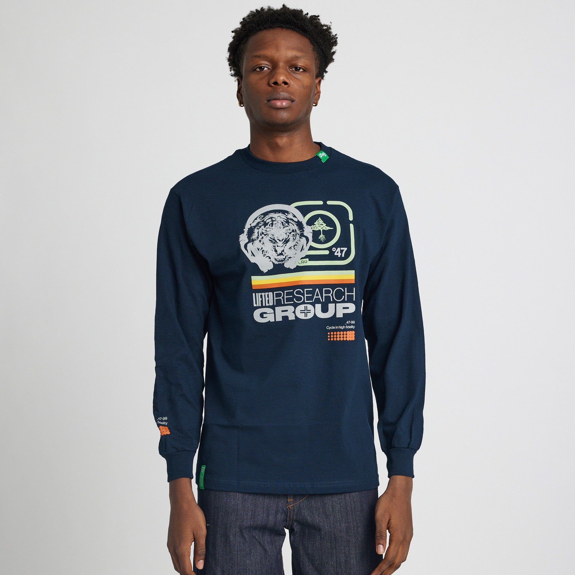 HIGH FIDELITY LONG SLEEVE TEE - NAVY sold by Lrg product image thumbnail 3