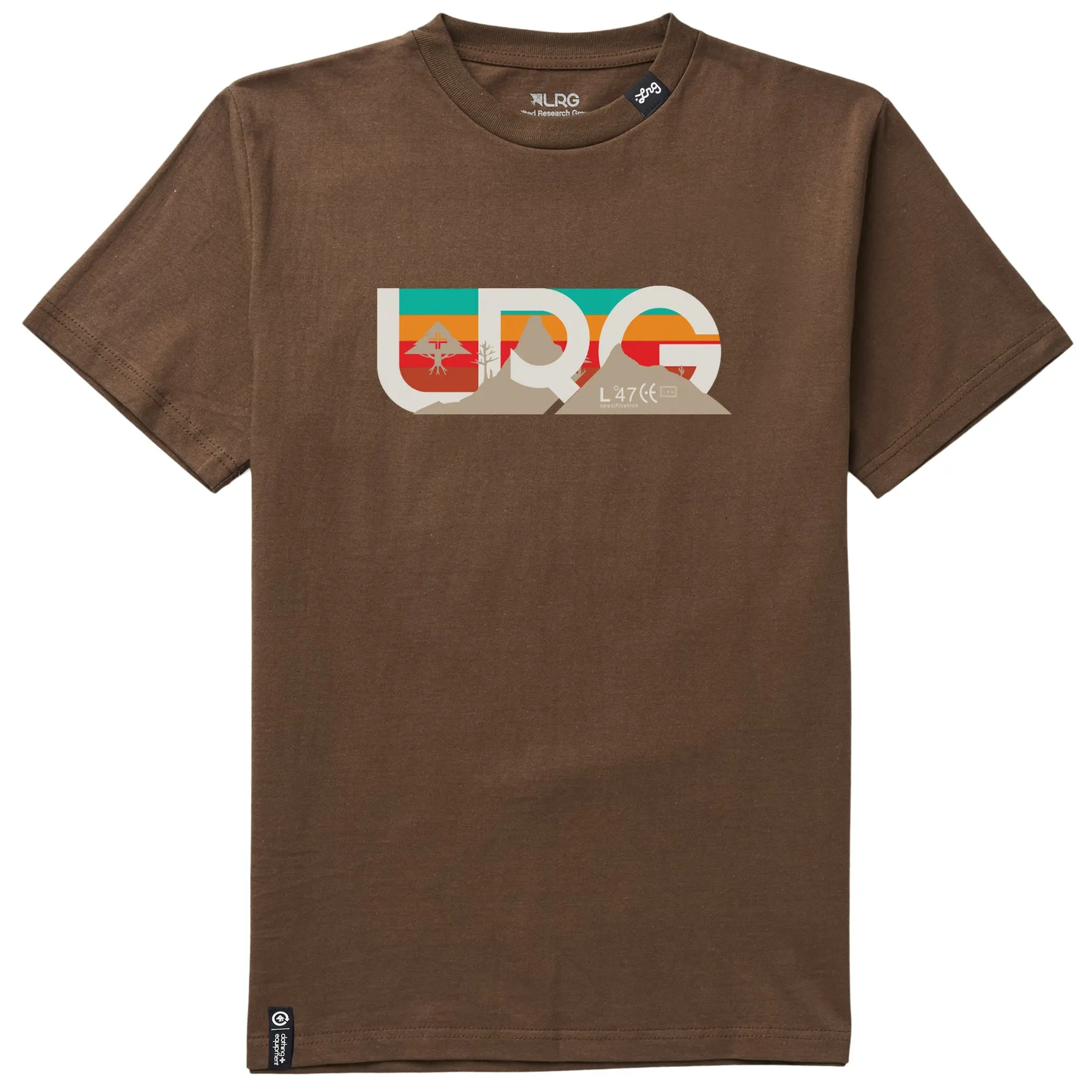 ASTRO SPLIT TEE - DARK CHOCOLATE sold by Lrg