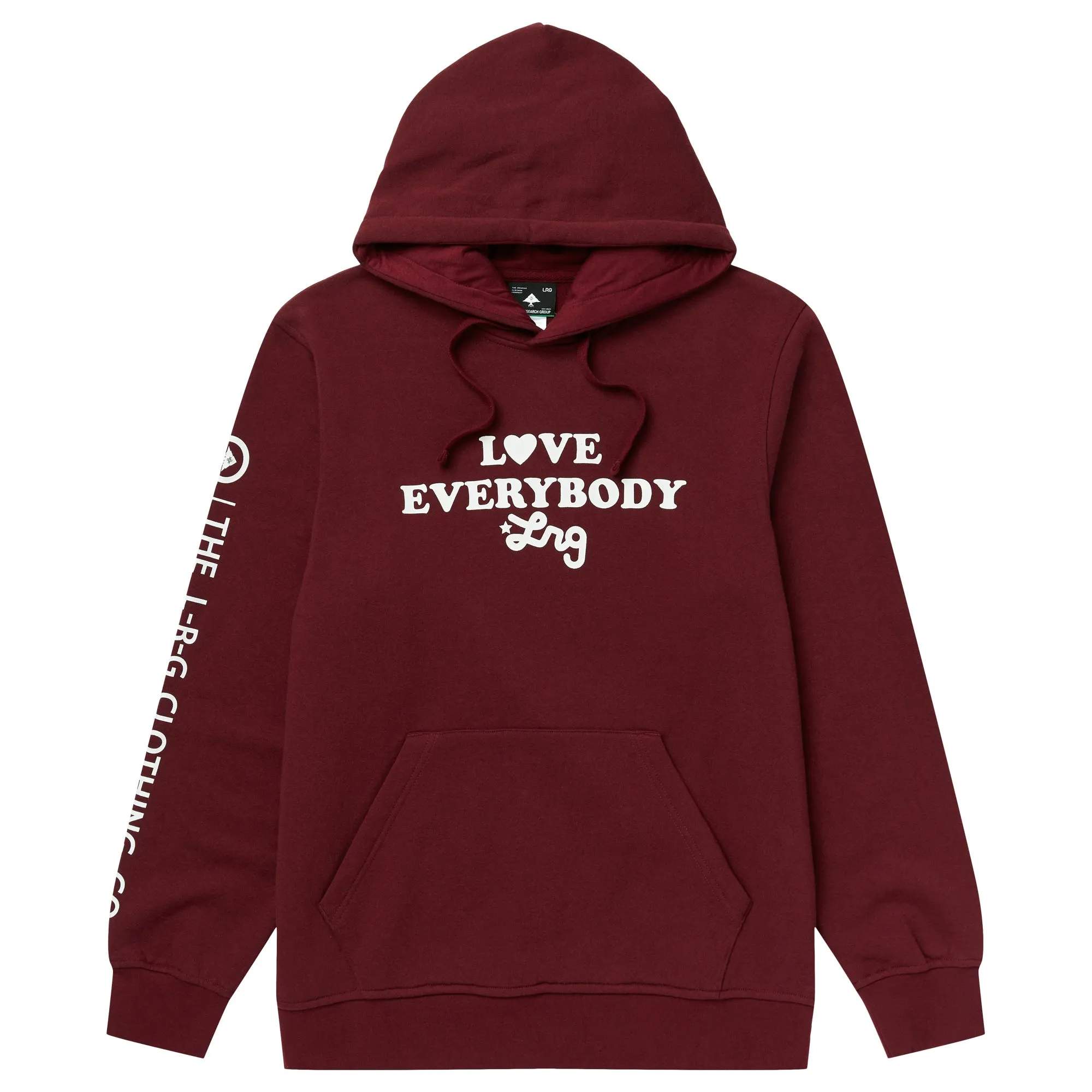 LOVE FOR EVERYBODY PULLOVER HOODIE - BURGUNDY sold by Lrg