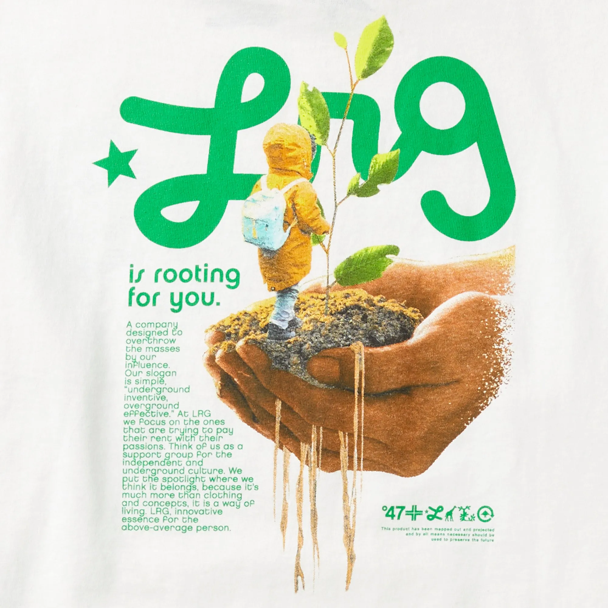 LRG IS ROOTING FOR US LONG SLEEVE TEE - WHITE sold by Lrg product image thumbnail 2
