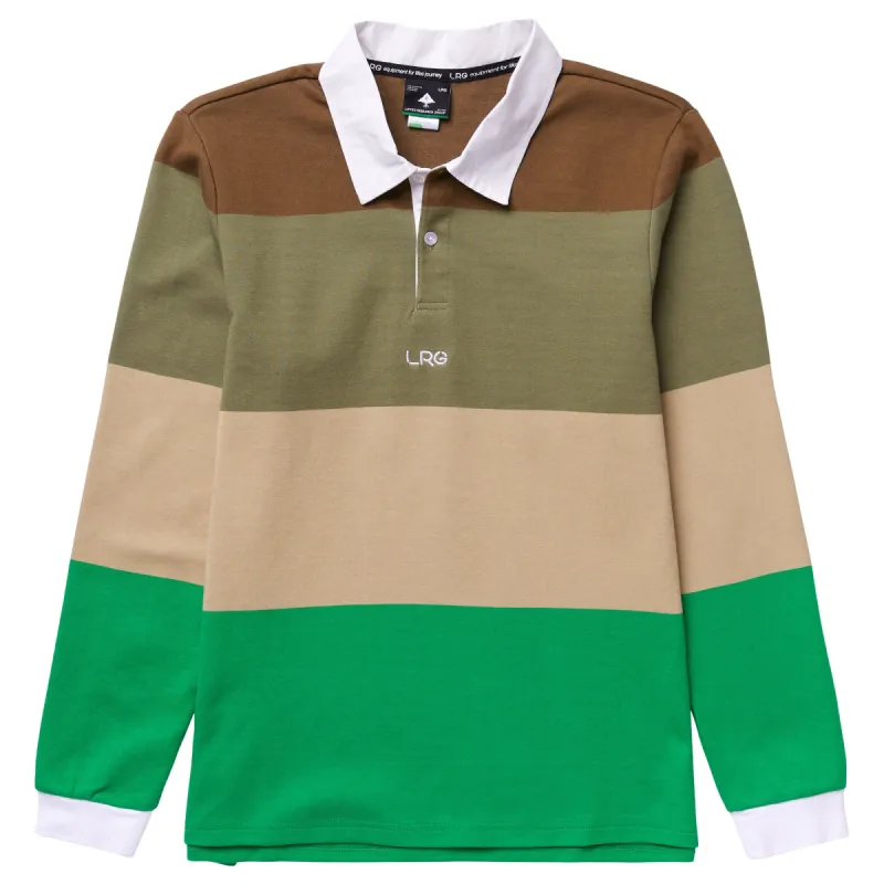 CREATIVE WOODS RUGBY SHIRT - GREEN sold by Lrg