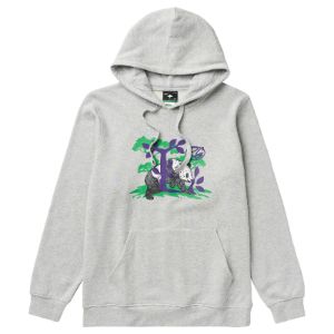 PANDA SCOUT L PULLOVER HOODIE - GREY HEATHER sold by Lrg