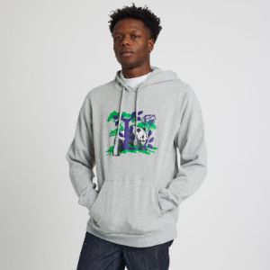 PANDA SCOUT L PULLOVER HOODIE - GREY HEATHER sold by Lrg