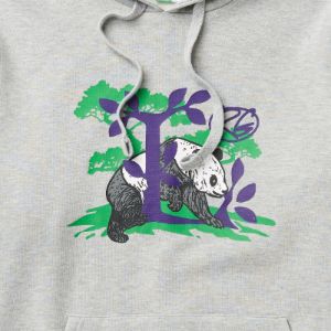 PANDA SCOUT L PULLOVER HOODIE - GREY HEATHER sold by Lrg