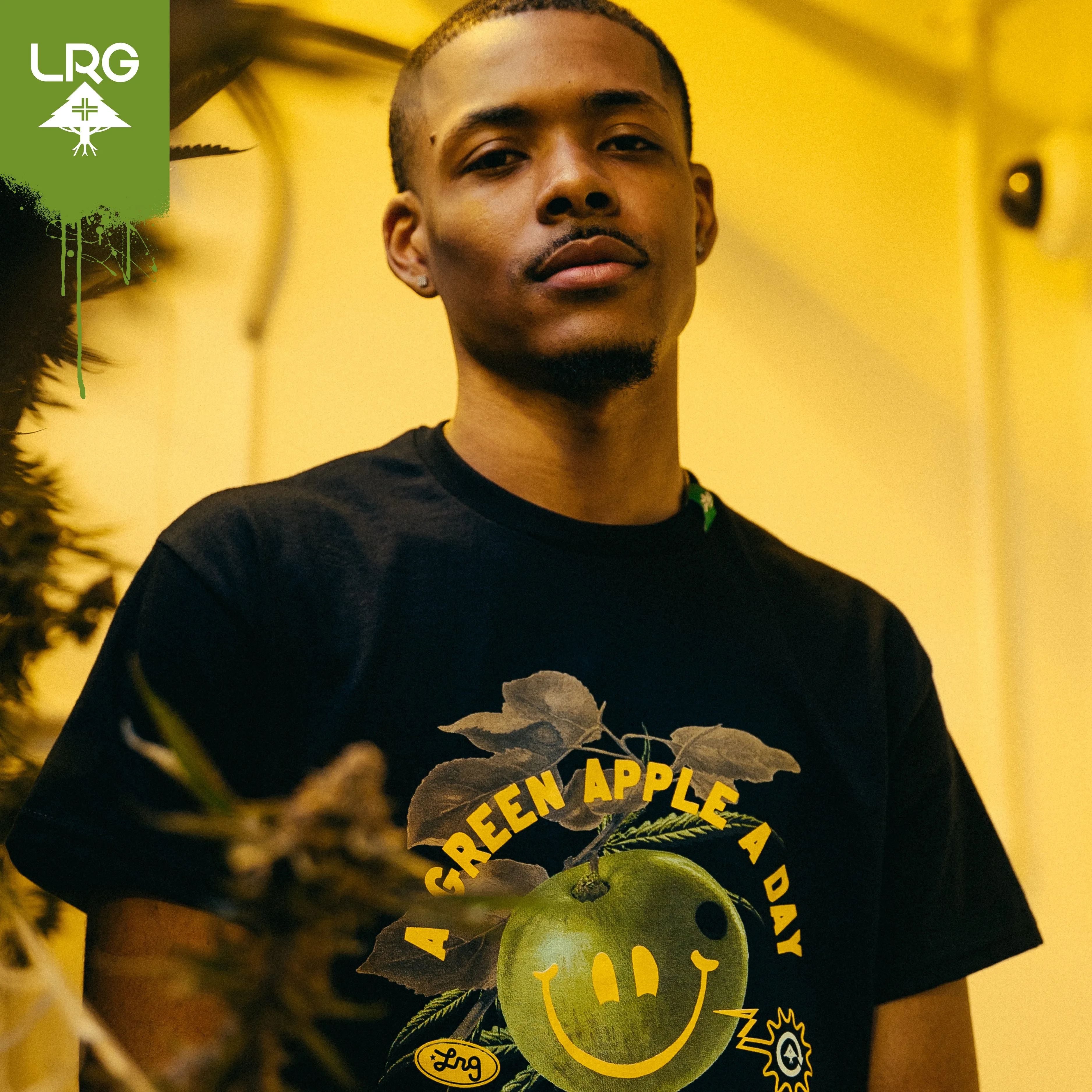 A GREEN APPLE TEE - BLACK sold by Lrg product image thumbnail 3