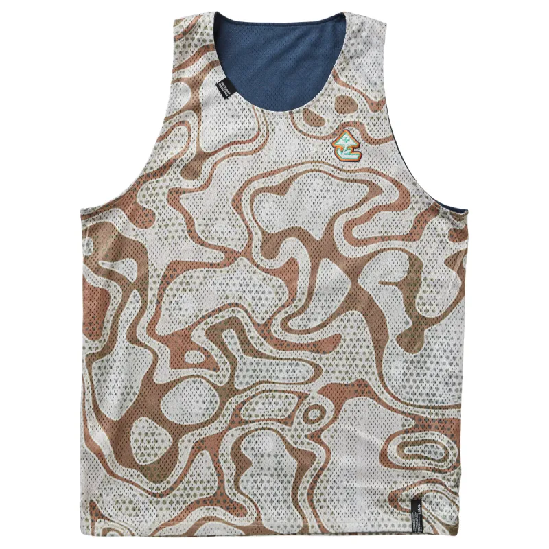 TRAILHEAD REVERSIBLE MESH TANK - DARK DENIM sold by Lrg