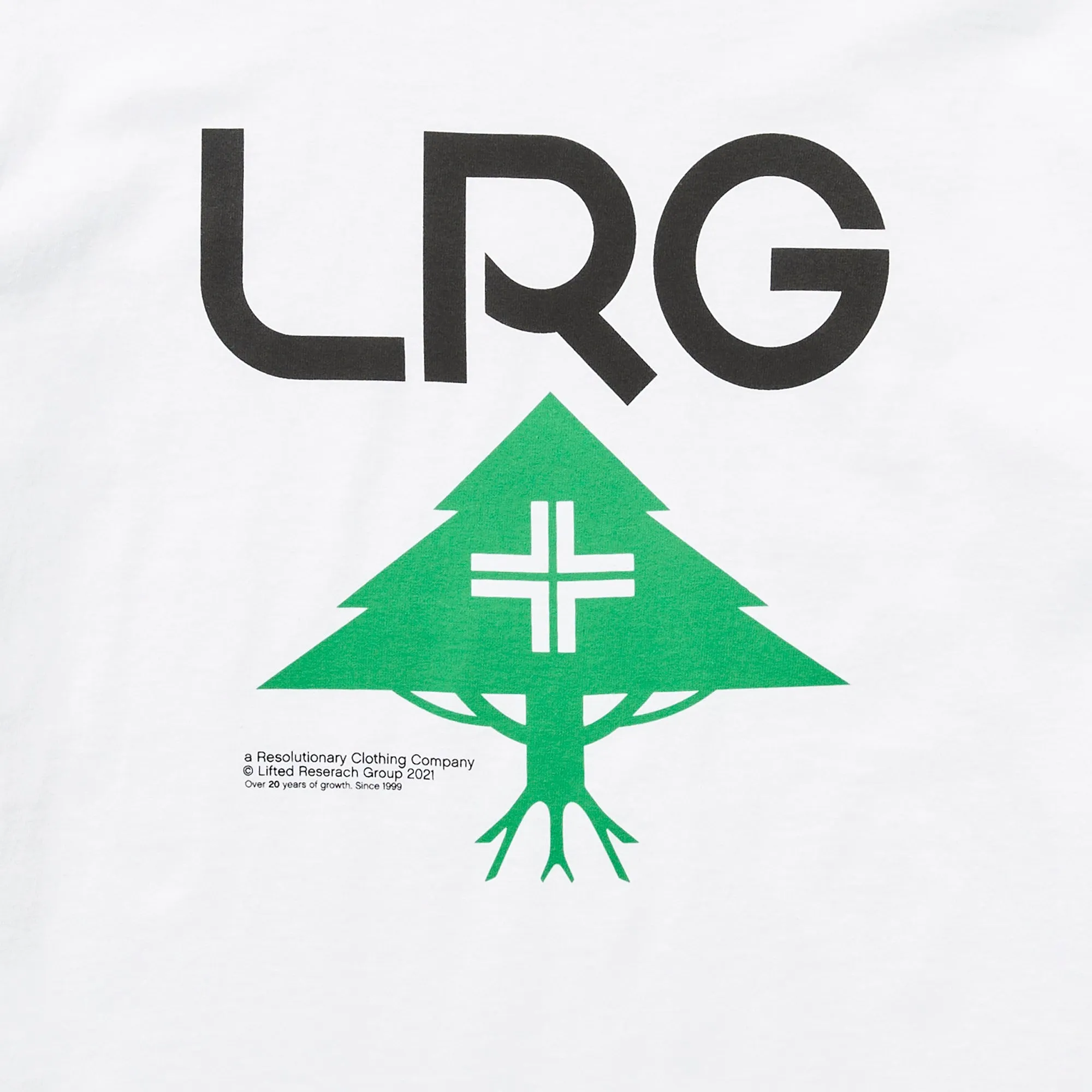 20 LOGO STACKED TEE - WHITE sold by Lrg product image thumbnail 2