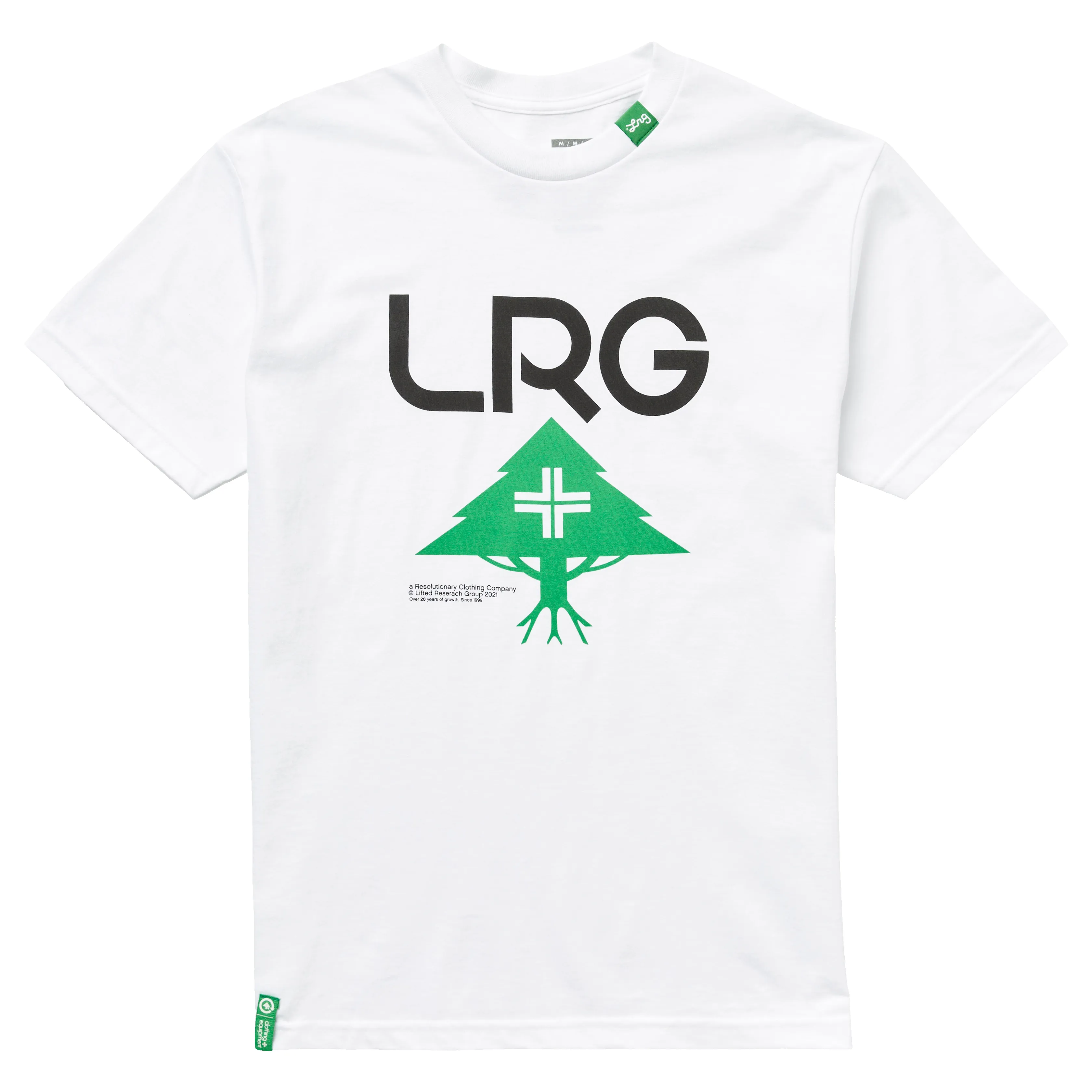 20 LOGO STACKED TEE - WHITE sold by Lrg