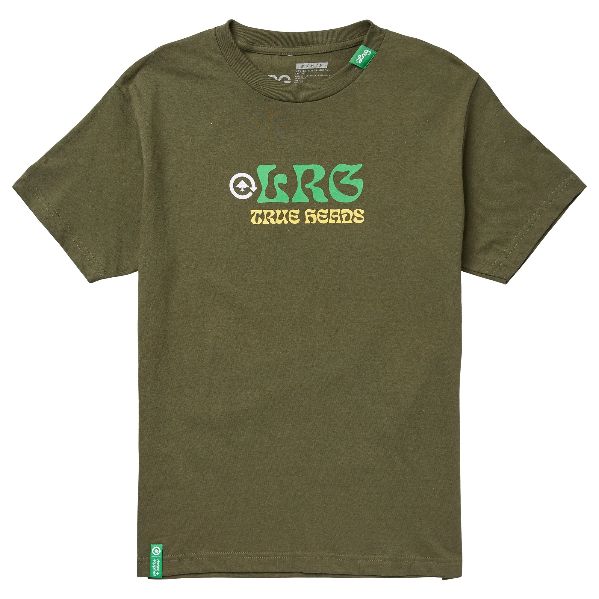 PANDA TRUE HEADS TEE - MILITARY GREEN sold by Lrg product image thumbnail 2