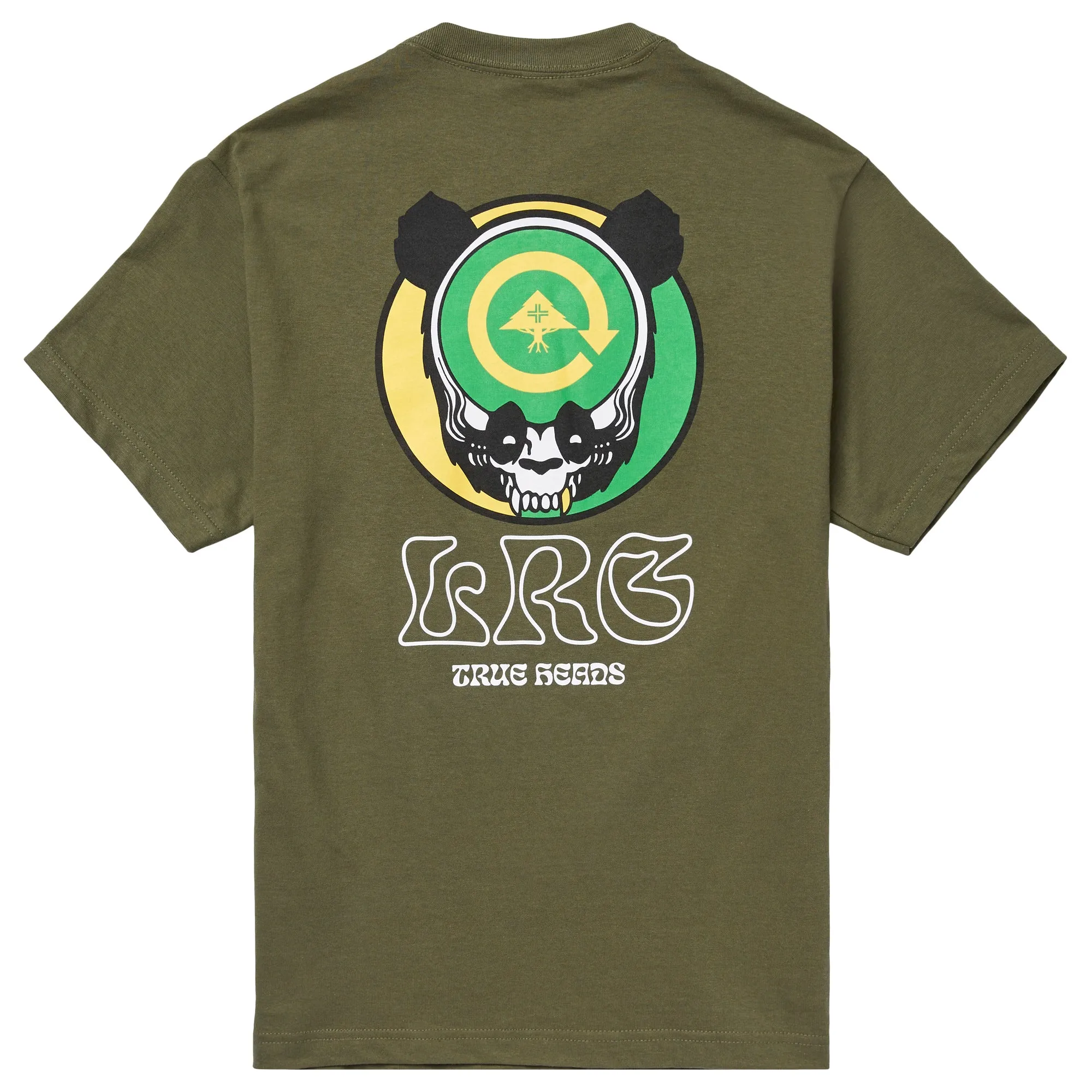 PANDA TRUE HEADS TEE - MILITARY GREEN sold by Lrg