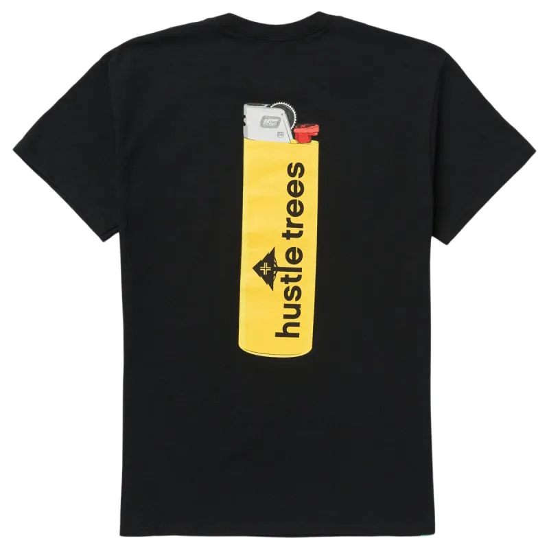 HUSTLE TREES LIT TEE - BLACK sold by Lrg