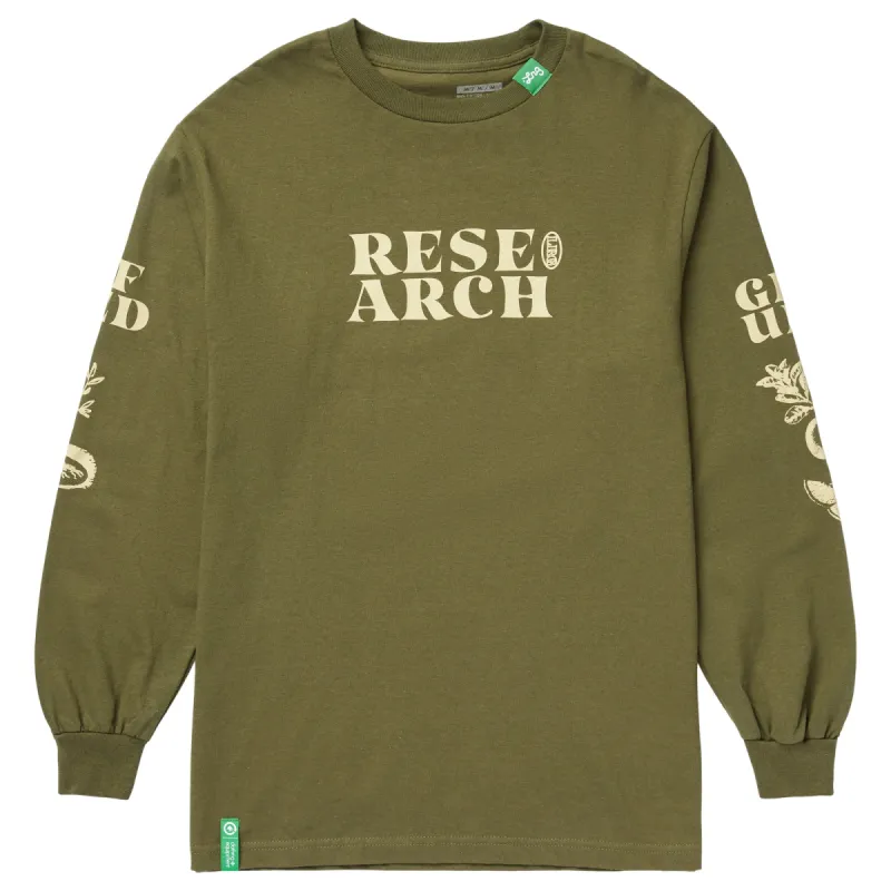 EXTENDED ROOTS LONG SLEEVE TEE - MILITARY GREEN sold by Lrg