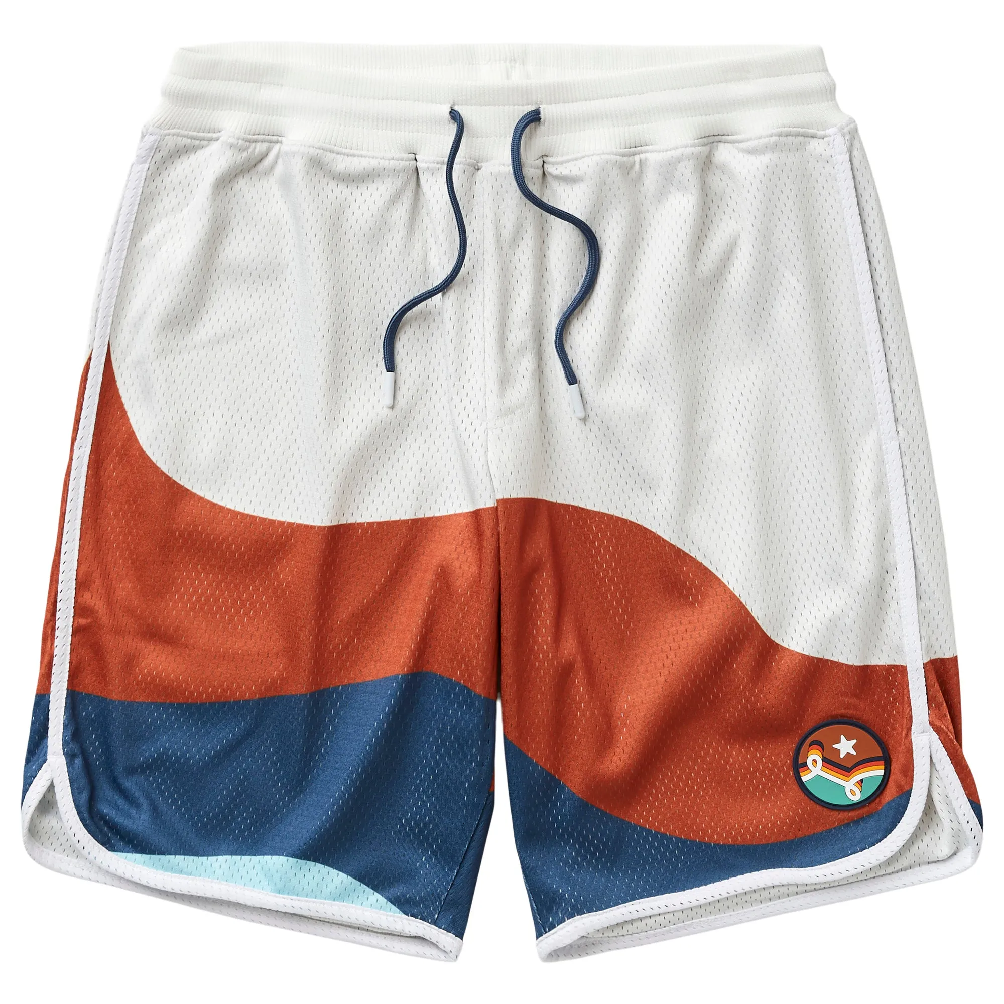 TECHNICOLOR HYBRID MESH SHORTS - FENNEL WHITE sold by Lrg