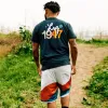 TECHNICOLOR HYBRID MESH SHORTS - FENNEL WHITE sold by Lrg