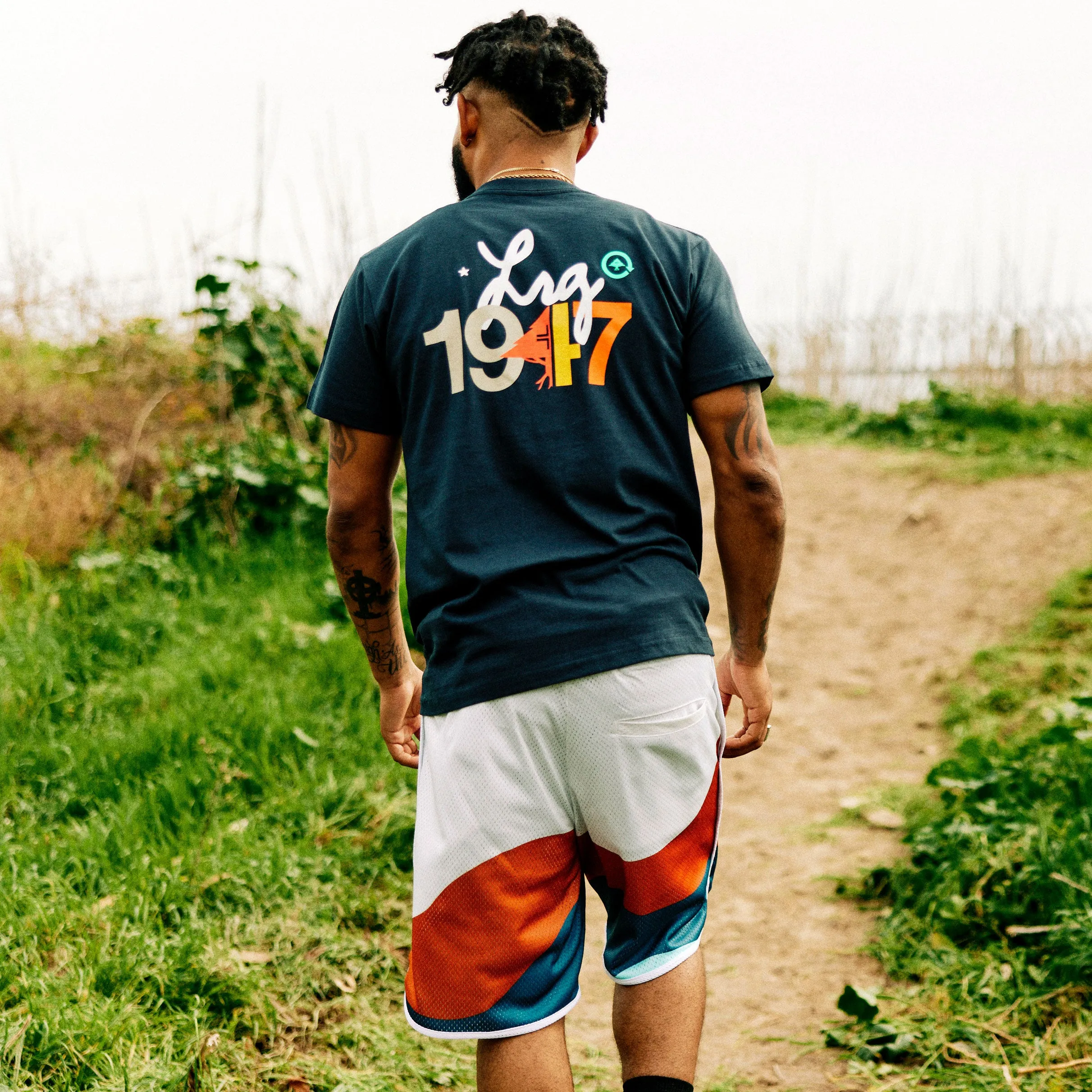 TECHNICOLOR HYBRID MESH SHORTS - FENNEL WHITE sold by Lrg product image thumbnail 5