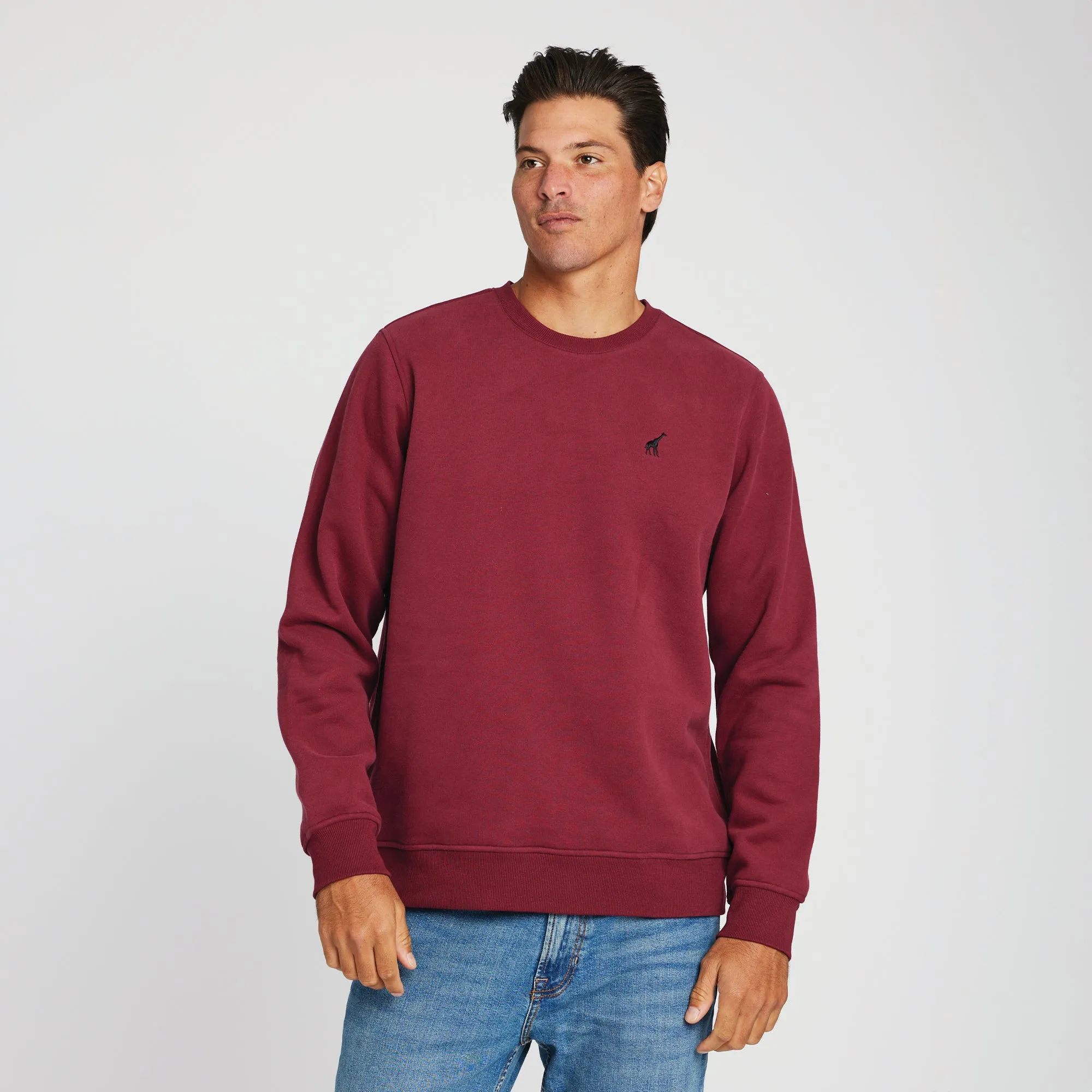 47 CREW SWEATSHIRT - BURGUNDY sold by Lrg product image thumbnail 3