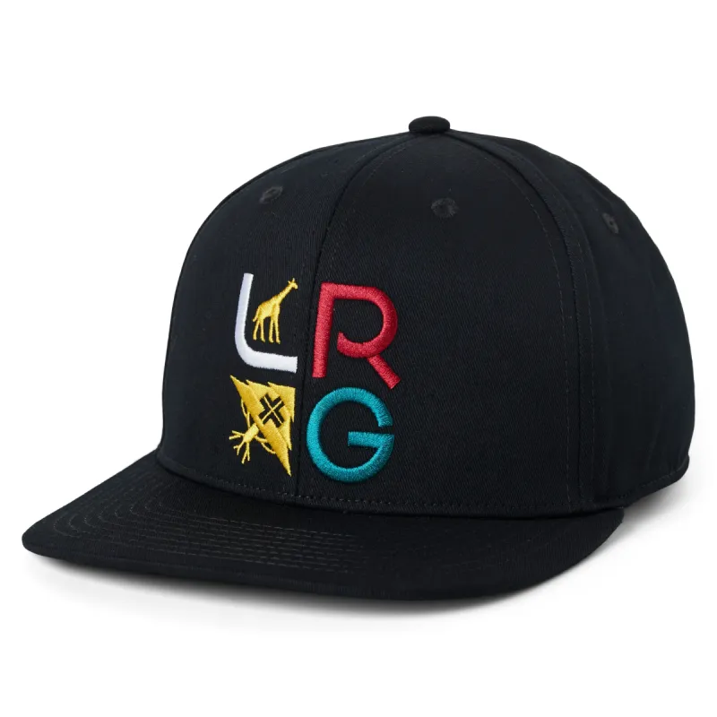 LOCKUP SNAPBACK HAT - BLACK sold by Lrg