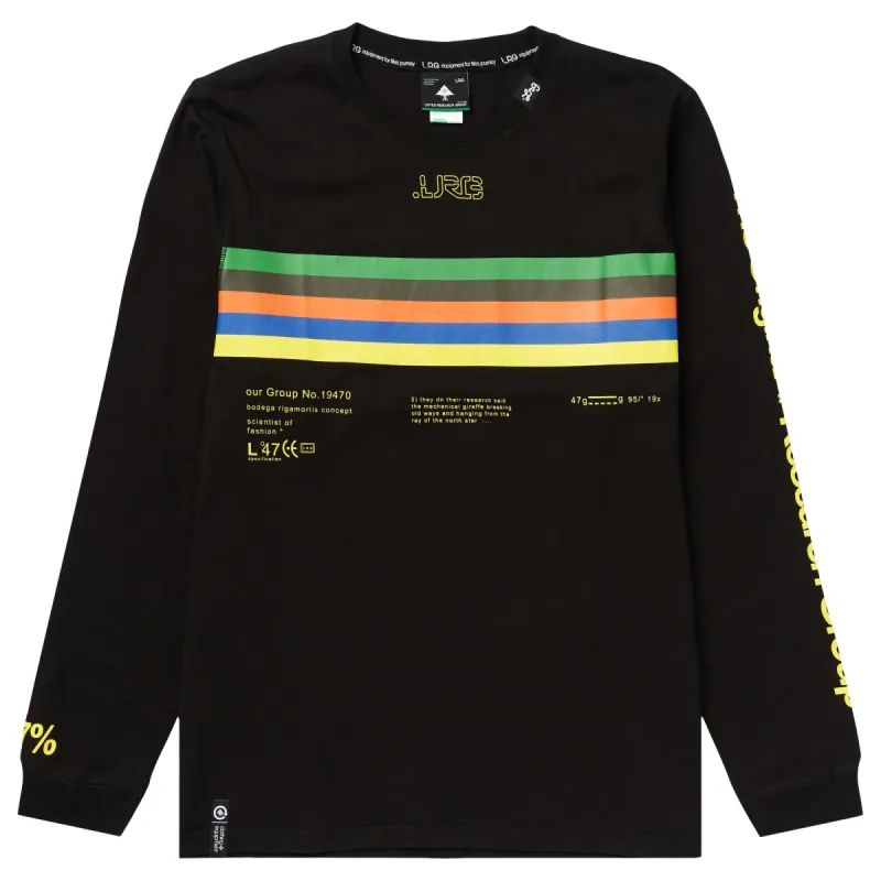 SYSTEM RESEARCH LONG SLEEVE CREW TEE - BLACK sold by Lrg