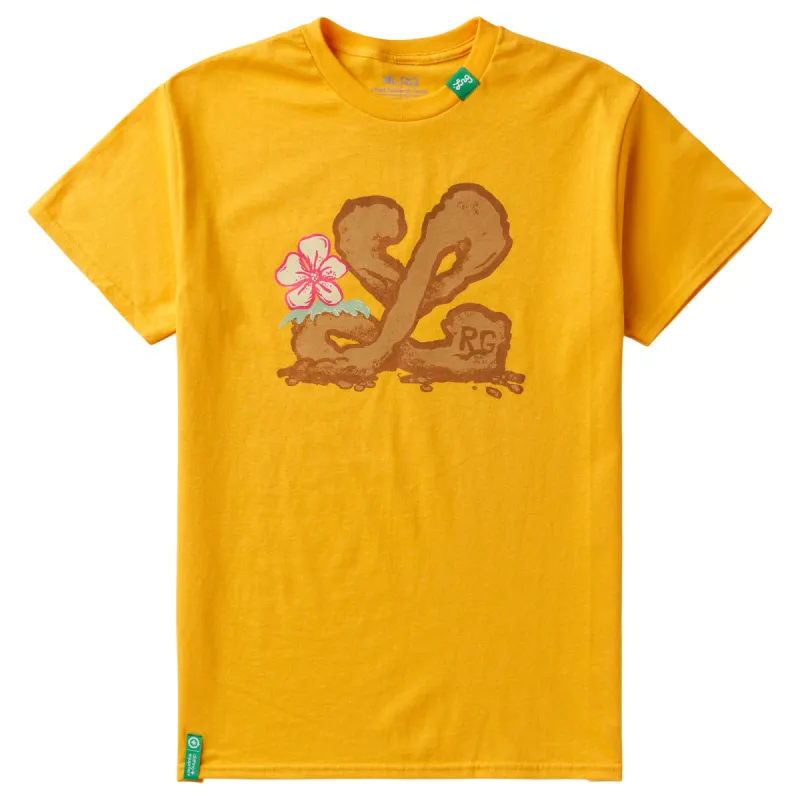 DOWN AS DIRT TEE - GOLD sold by Lrg