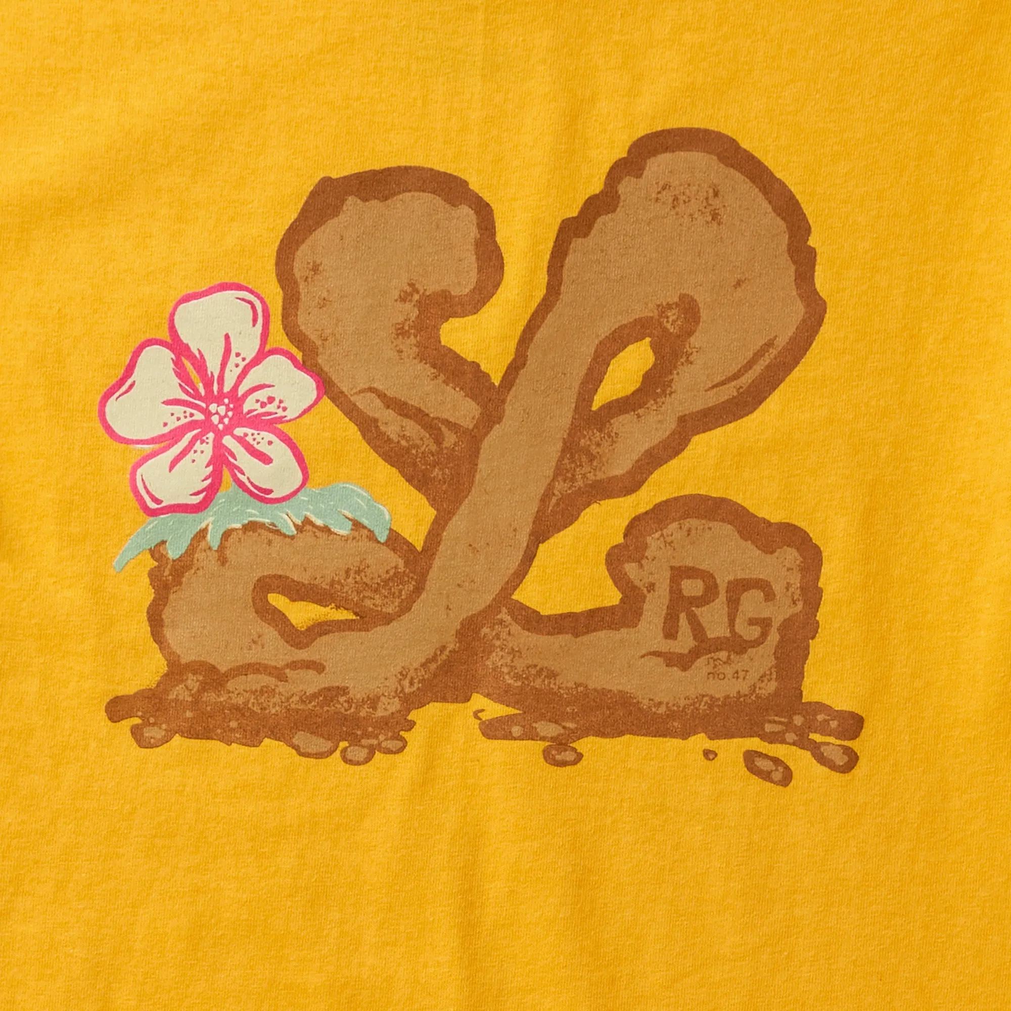 DOWN AS DIRT TEE - GOLD sold by Lrg product image thumbnail 2