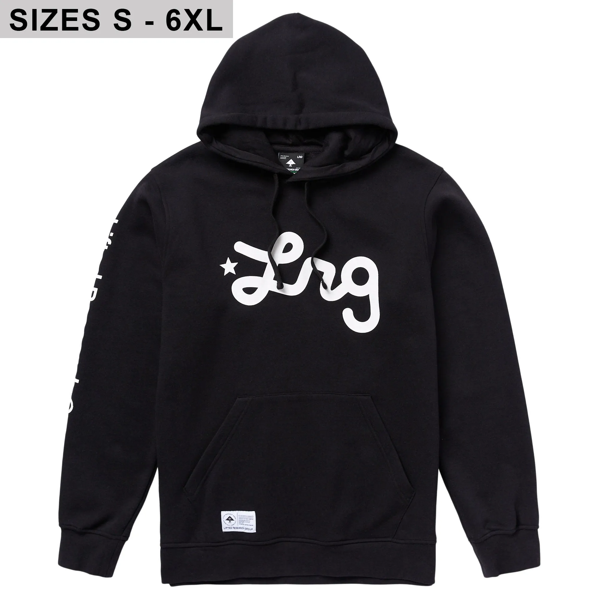 LIFTED SCRIPT PULLOVER HOODIE - BLACK sold by Lrg