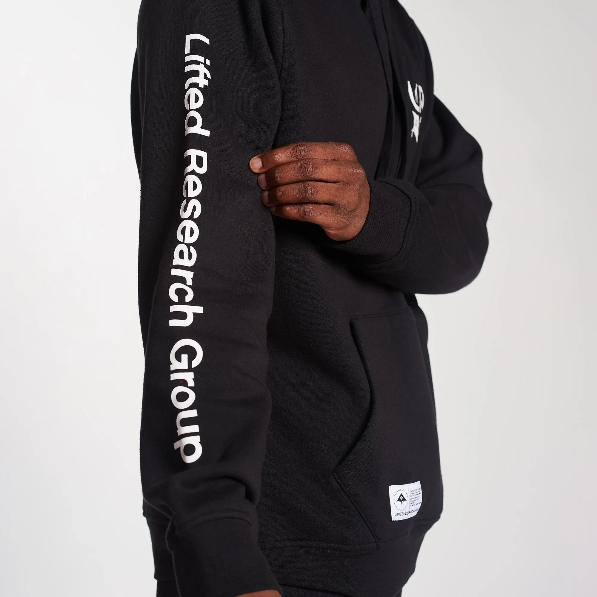LIFTED SCRIPT PULLOVER HOODIE - BLACK sold by Lrg product image thumbnail 5