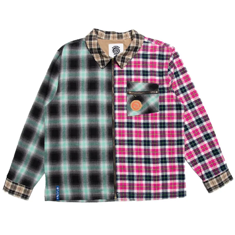 ROUND 2 ZIP SHIRT JACKET - MULTI sold by Lrg
