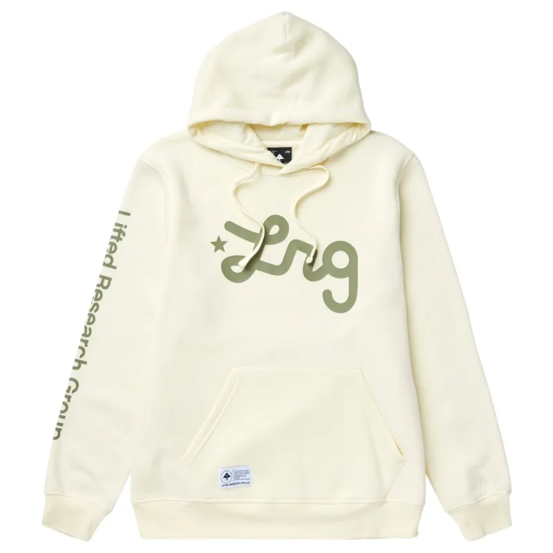 LIFTED SCRIPT PULLOVER HOODIE - CREAM sold by Lrg