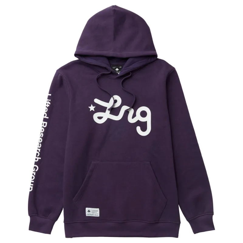 LIFTED SCRIPT PULLOVER HOODIE - DARK PURPLE sold by Lrg