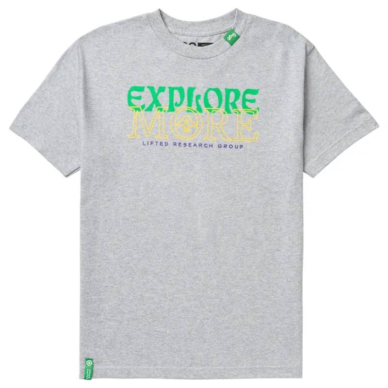 EXPLORE LESSON TEE - GREY HEATHER sold by Lrg