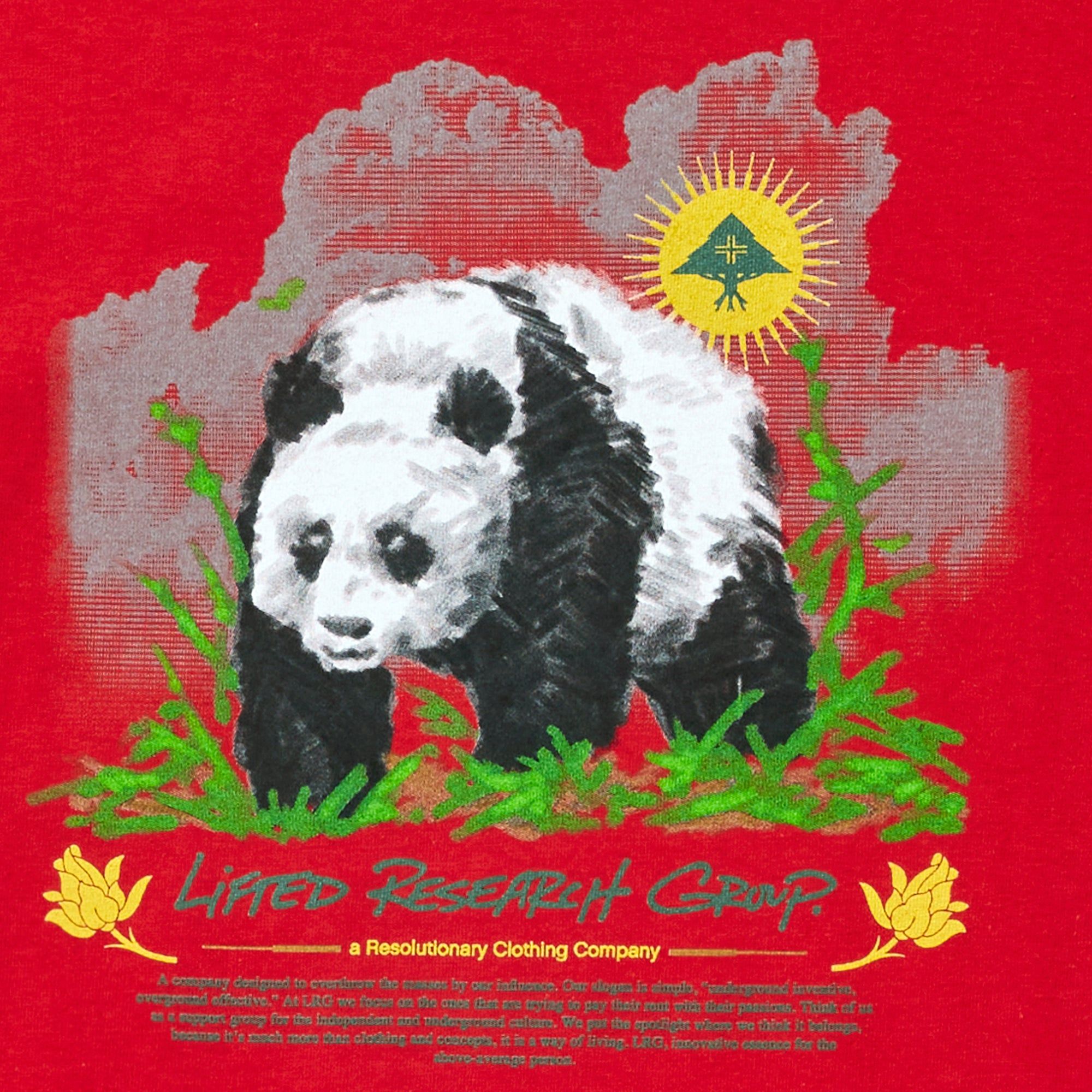 ELEVATED PANDA TEE - RED sold by Lrg product image thumbnail 2