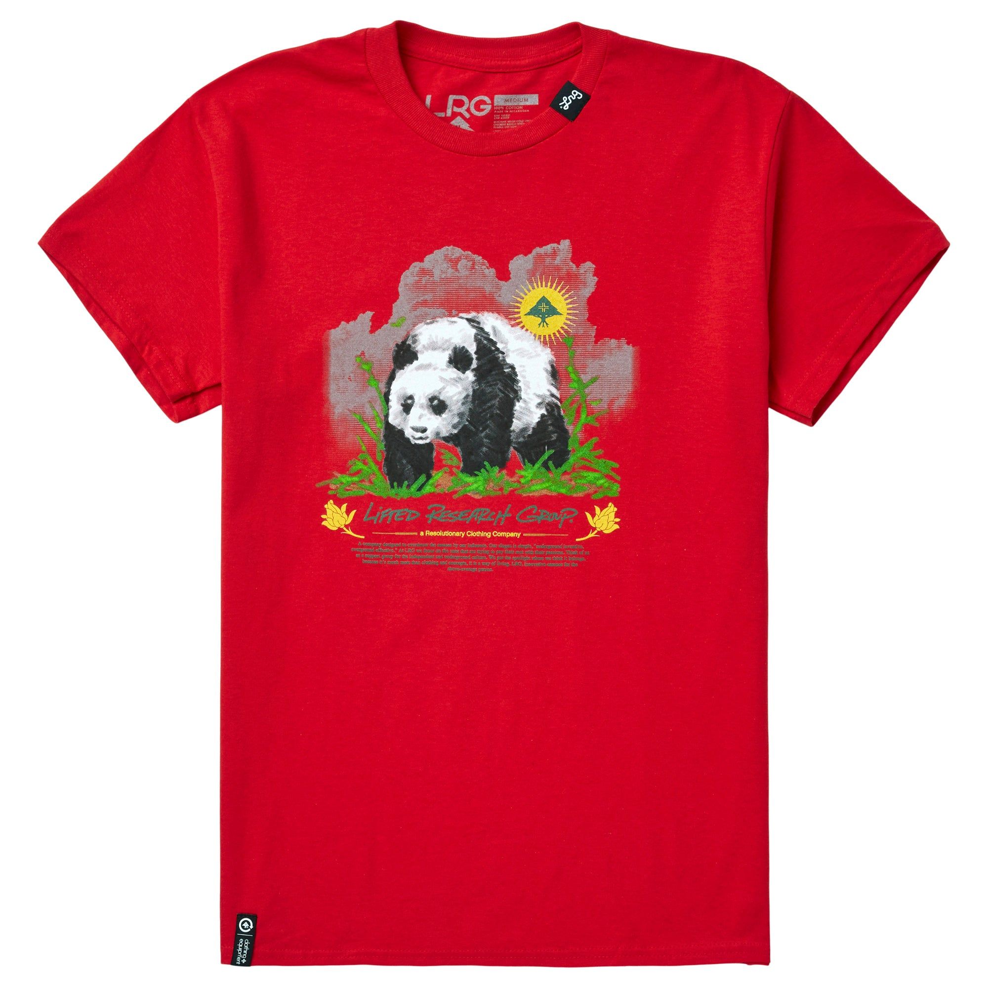 ELEVATED PANDA TEE - RED sold by Lrg