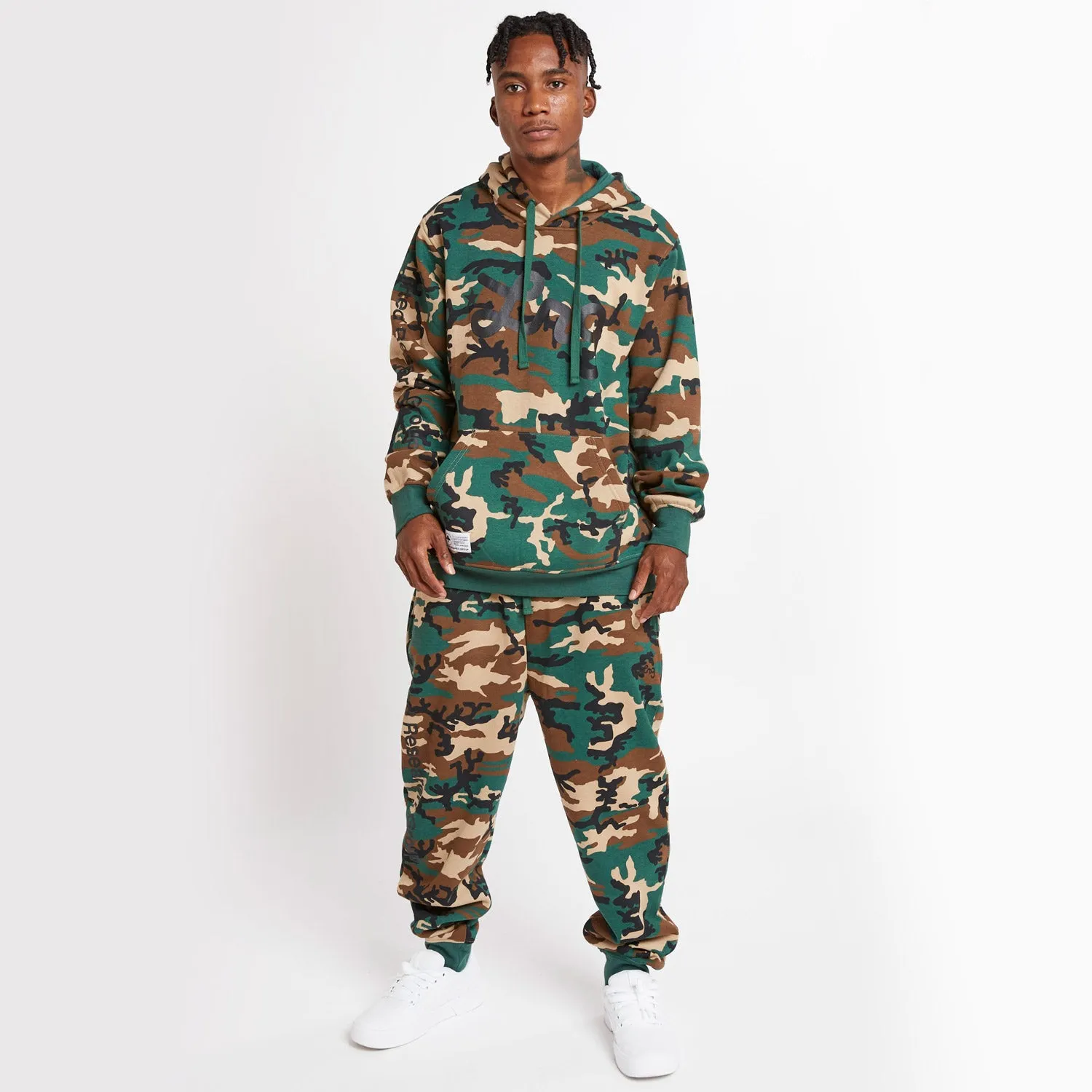 ROOTS SCRIPT JOGGER SWEATPANTS - GREEN CAMO sold by Lrg product image thumbnail 2