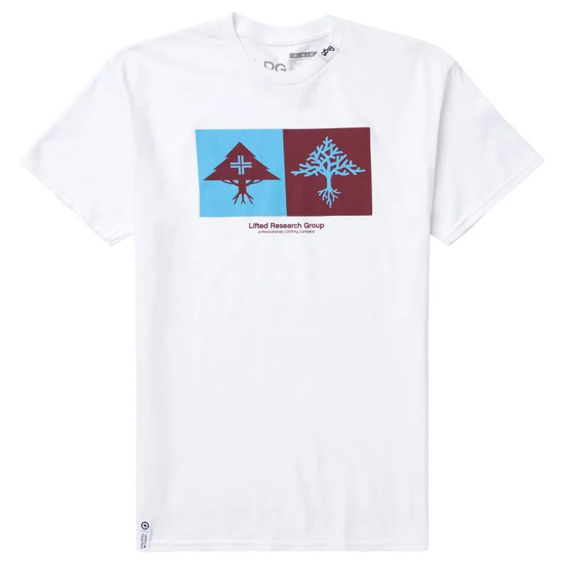 DOUBLE UP TREE TEE - WHITE sold by Lrg