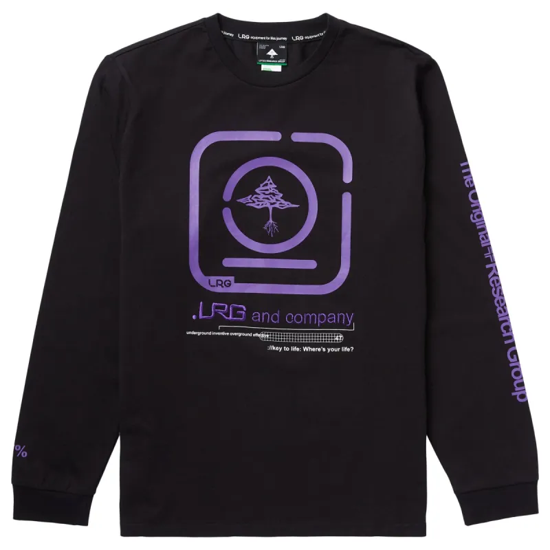 SOLAR FLARE LONG SLEEVE KNIT TEE - BLACK sold by Lrg