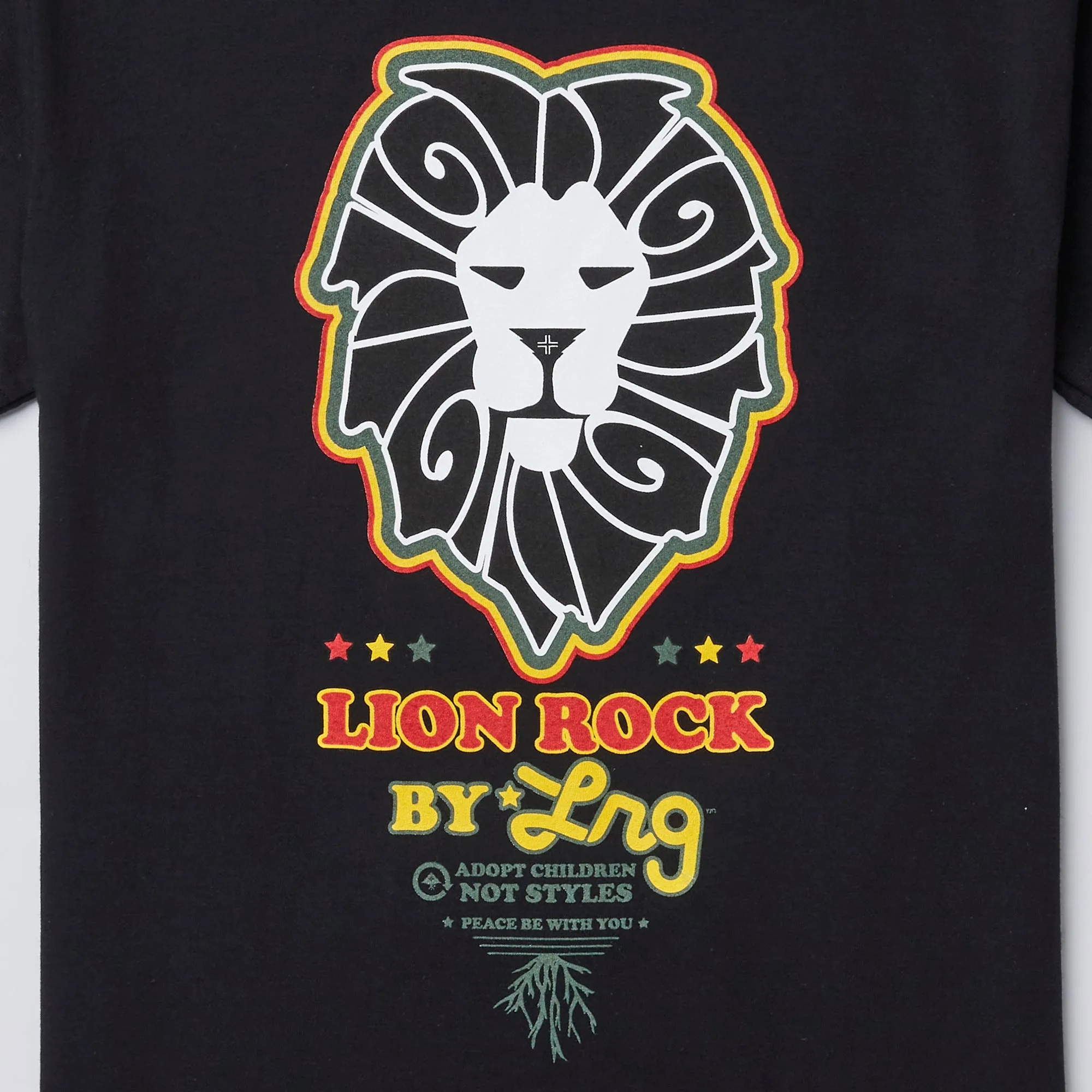 LION PEACE TEE - BLACK sold by Lrg product image thumbnail 2