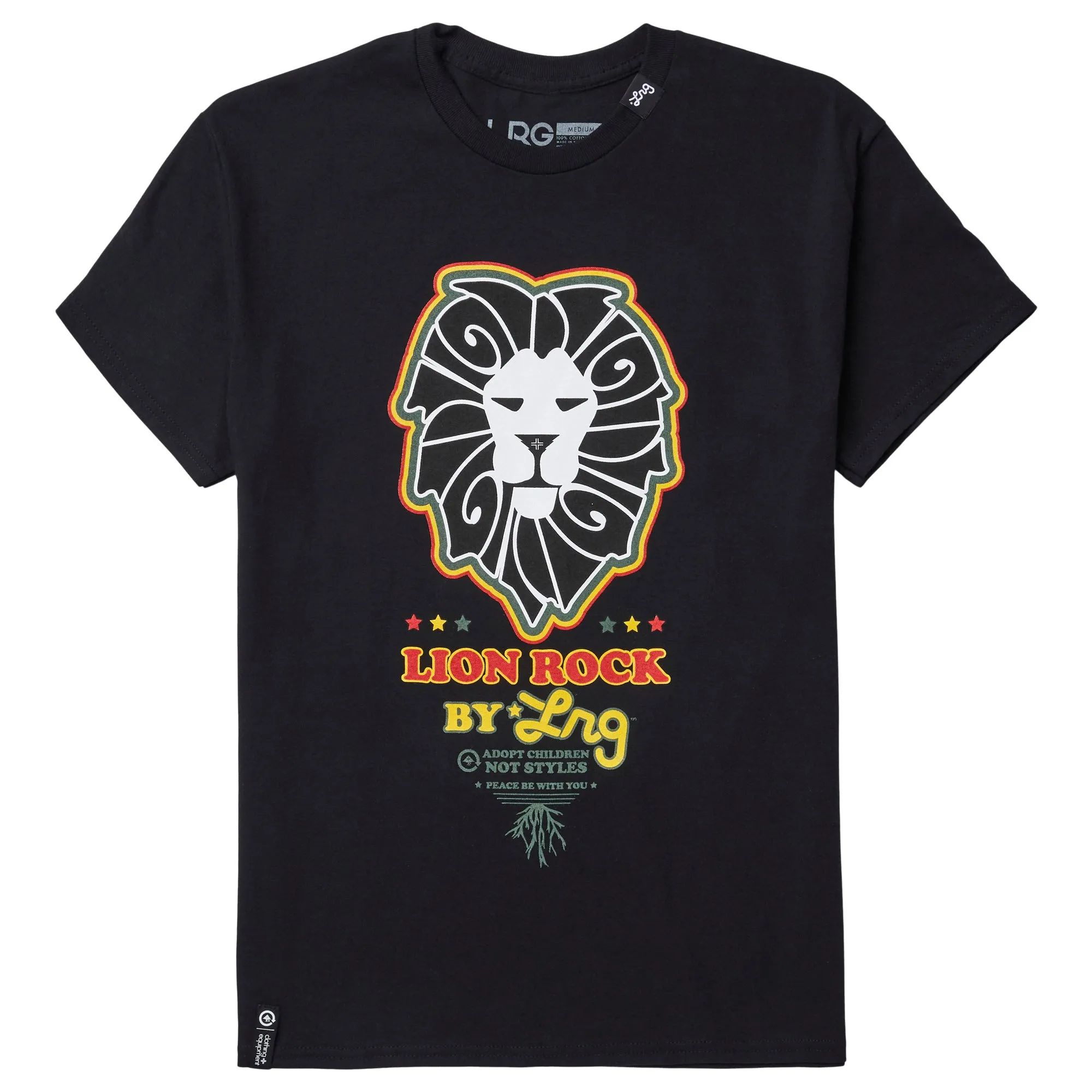 LION PEACE TEE - BLACK sold by Lrg