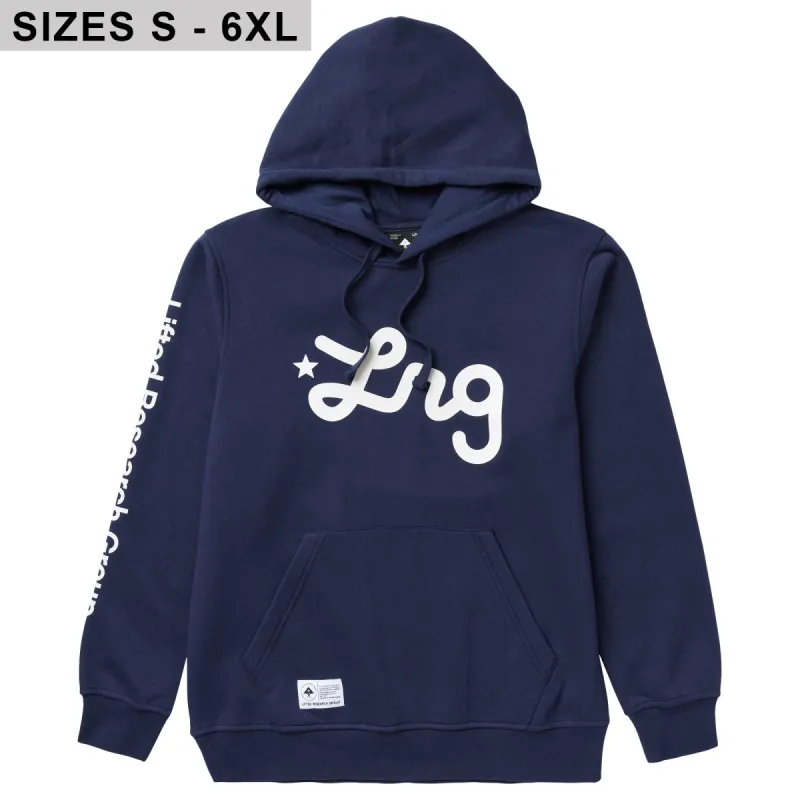 LIFTED SCRIPT PULLOVER HOODIE - NAVY sold by Lrg