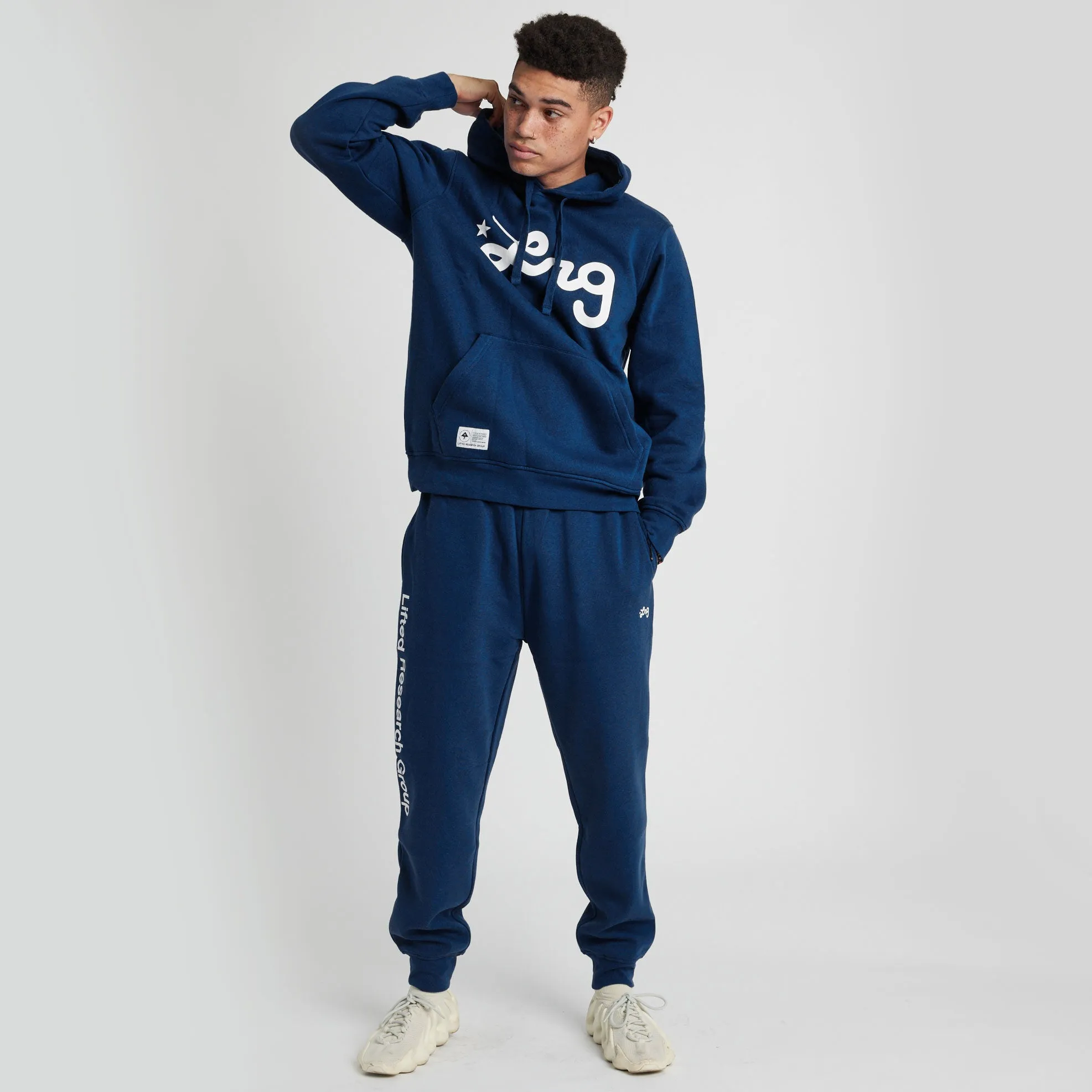 LIFTED SCRIPT PULLOVER HOODIE - NAVY sold by Lrg product image thumbnail 2