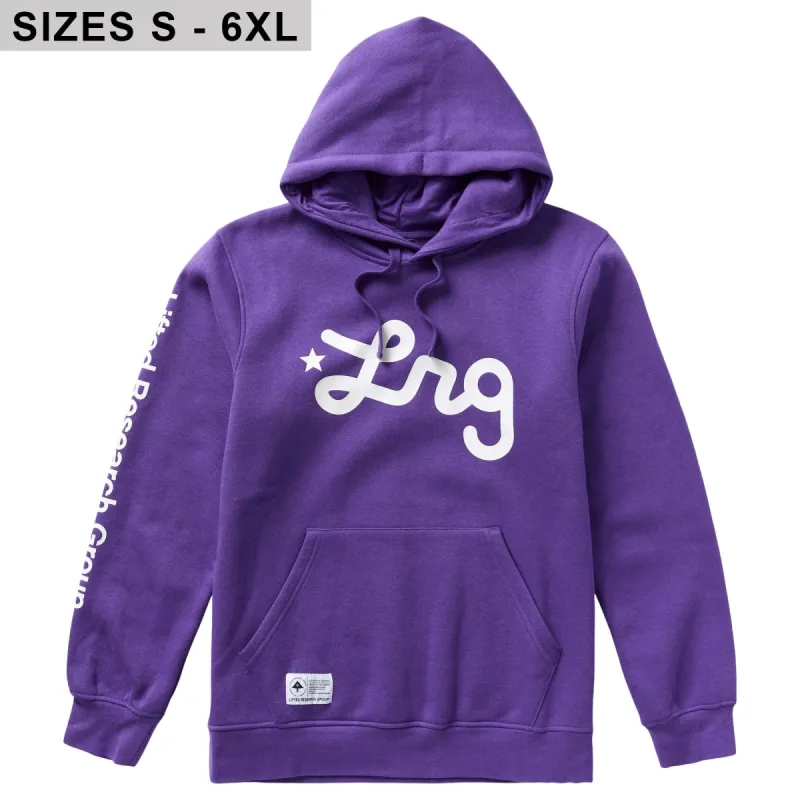 LIFTED SCRIPT PULLOVER HOODIE - PURPLE sold by Lrg